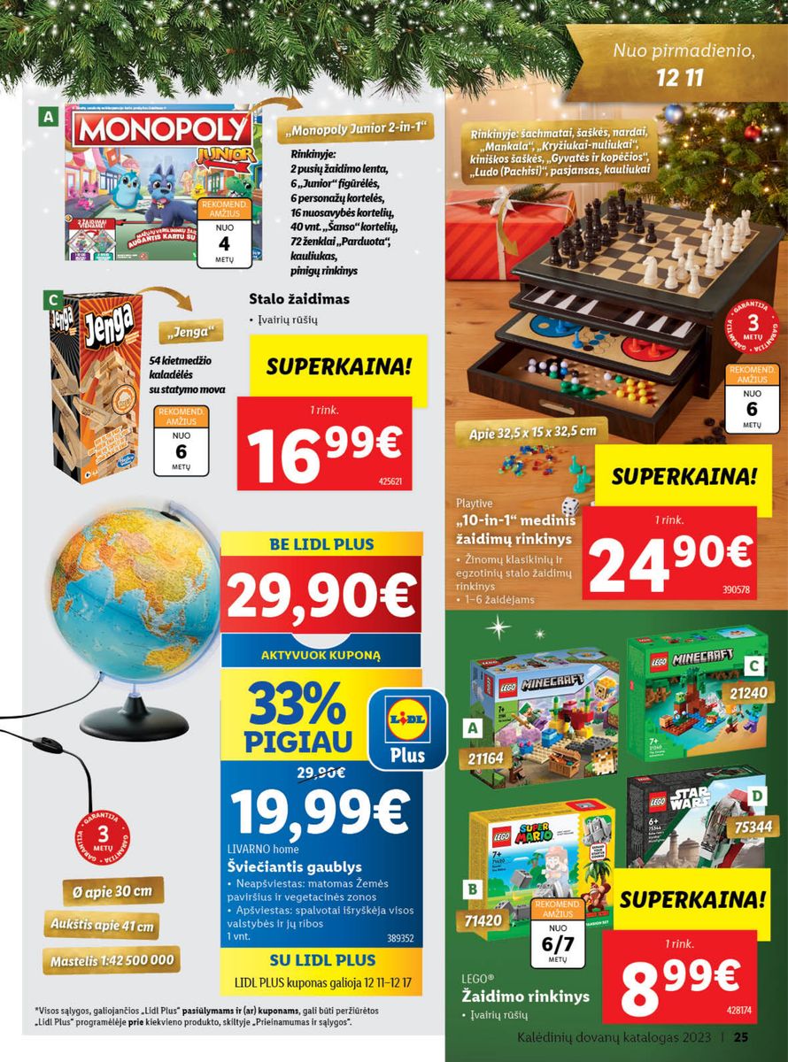 LIDL Kalėdinių dovanų katalogas "Sukurkime Kalėdų stebuklą"