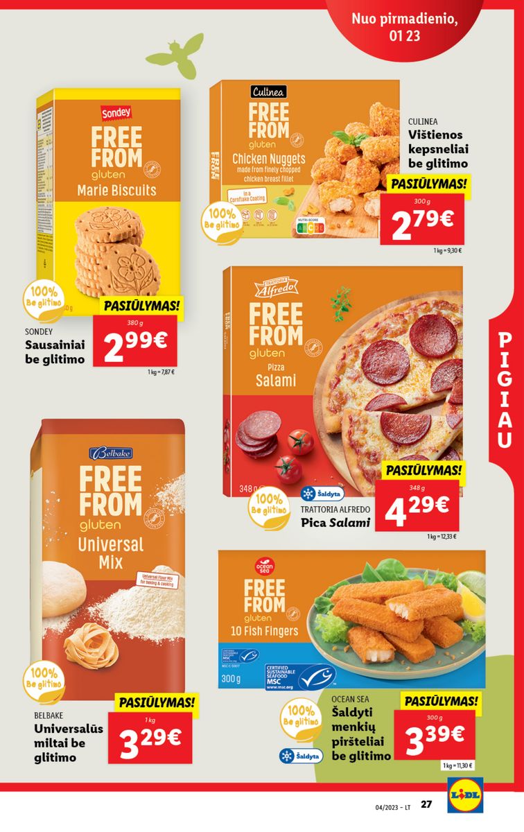 Naujausias LIDL kaininis katalogas 2023.01.23 - 2023.01.29