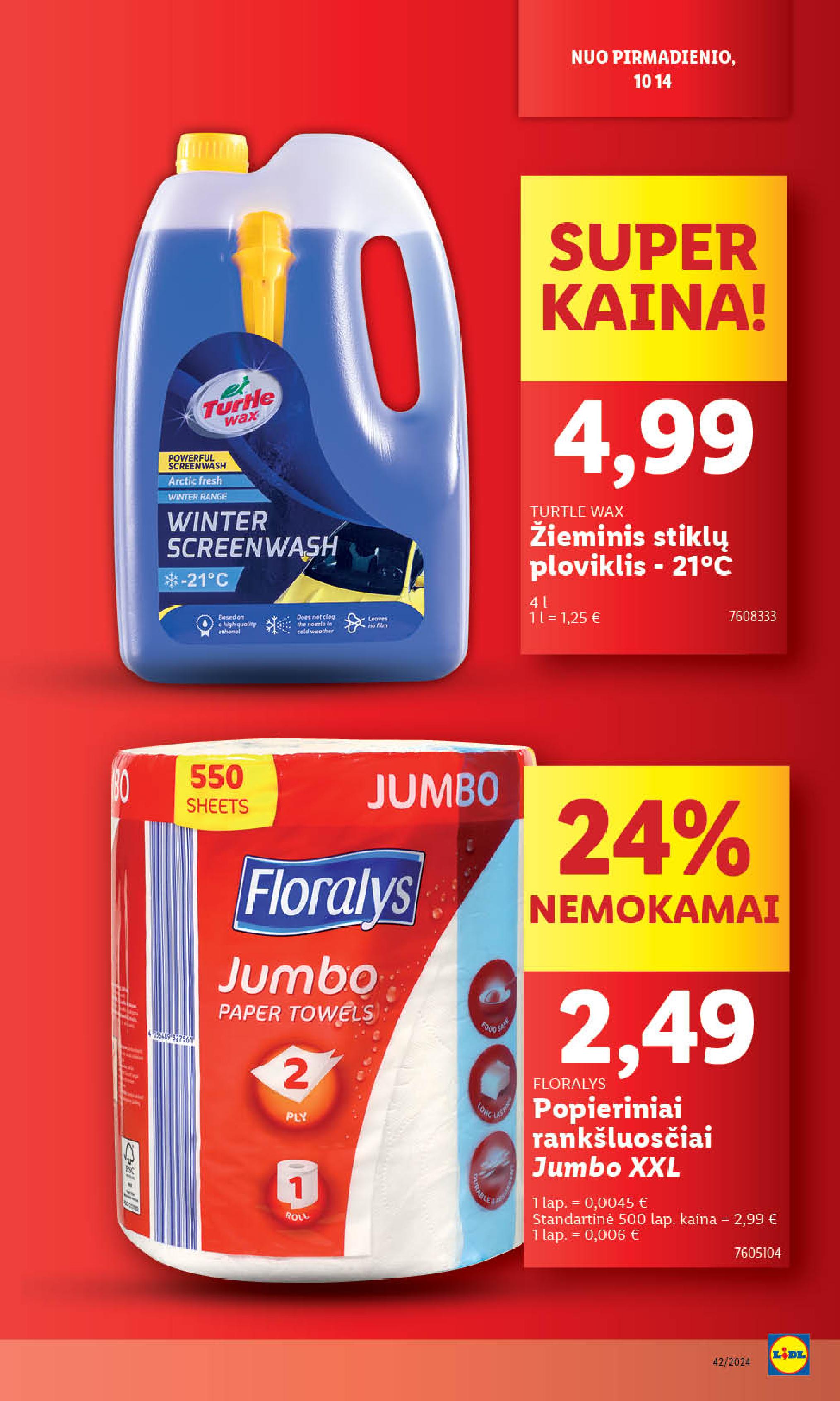 Naujausias LIDL kaininis katalogas 2024.10.14 - 2024.10.20