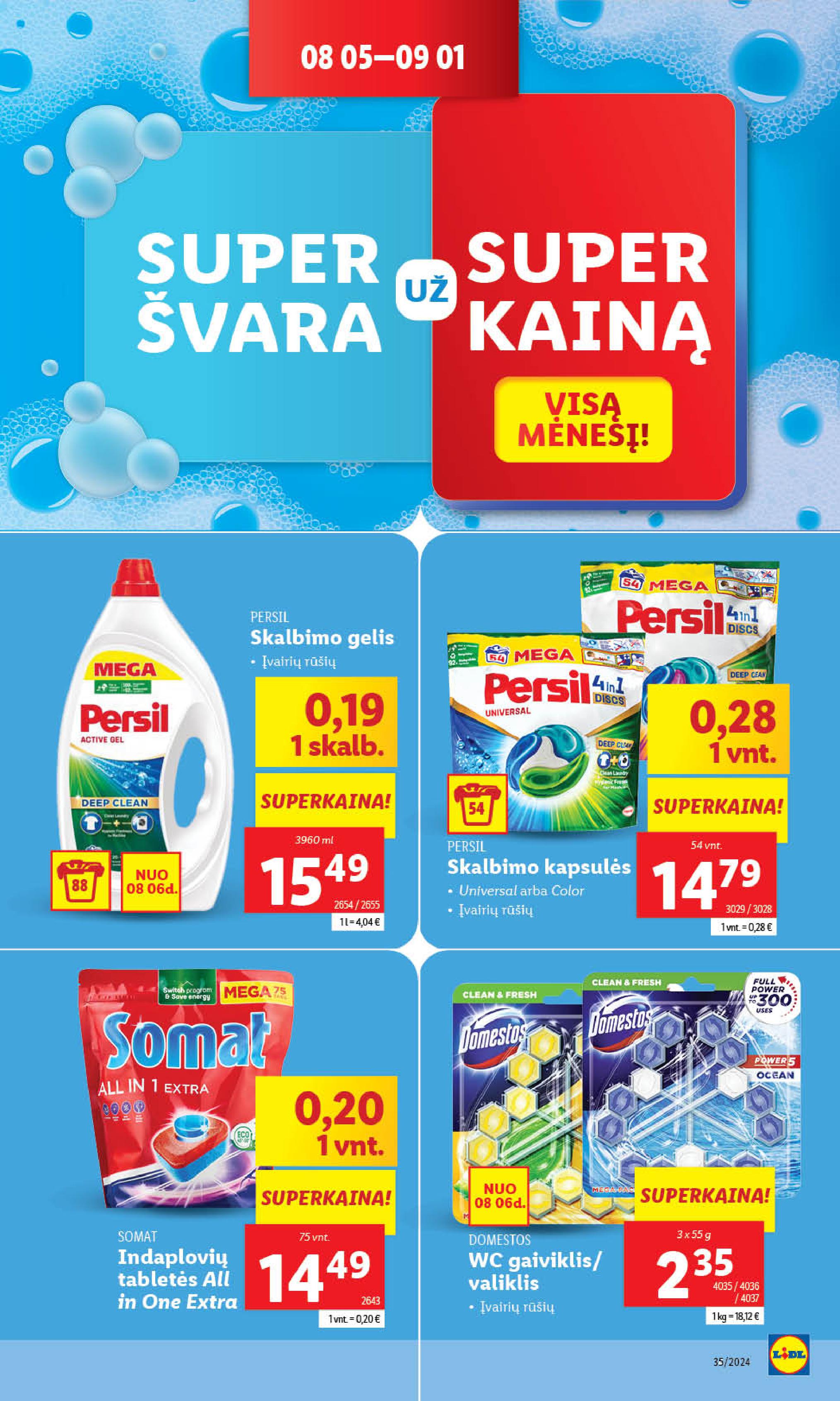 Naujausias LIDL kaininis katalogas 2024.08.26 - 2024.09.01