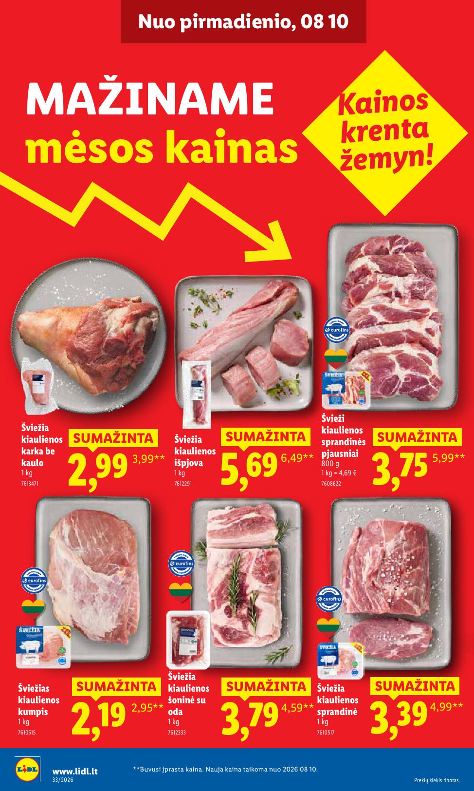 Naujausias LIDL kaininis katalogas 2026.08.10 - 2026.08.16