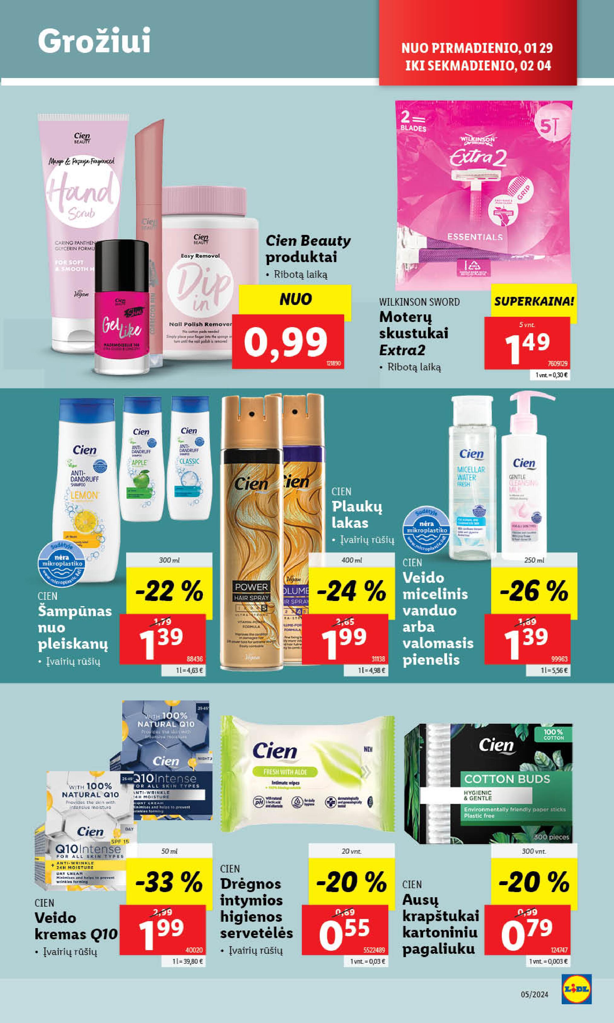 Naujausias LIDL kaininis katalogas 2024.01.29 - 2024.02.04