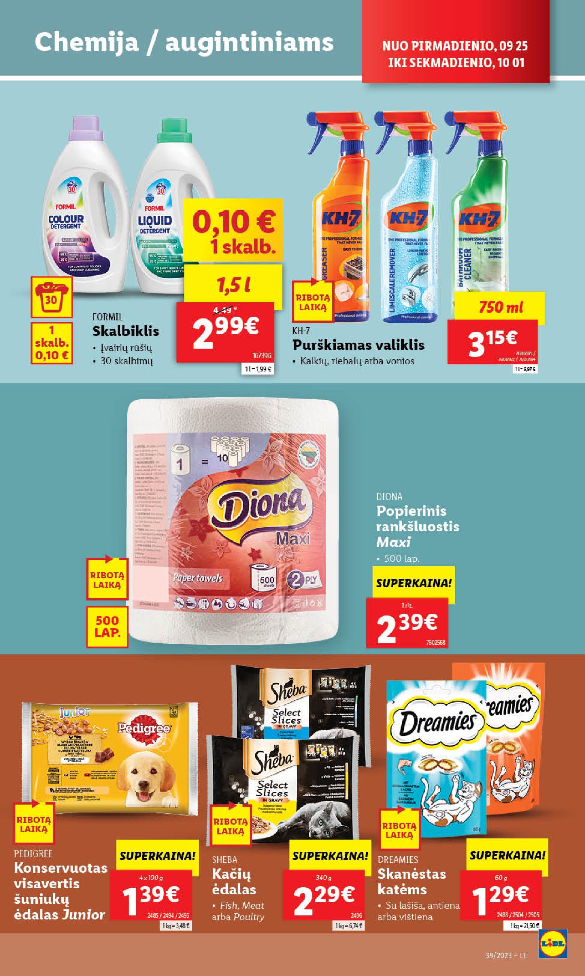 Naujausias LIDL kaininis katalogas 2023.09.25 - 2023.10.01