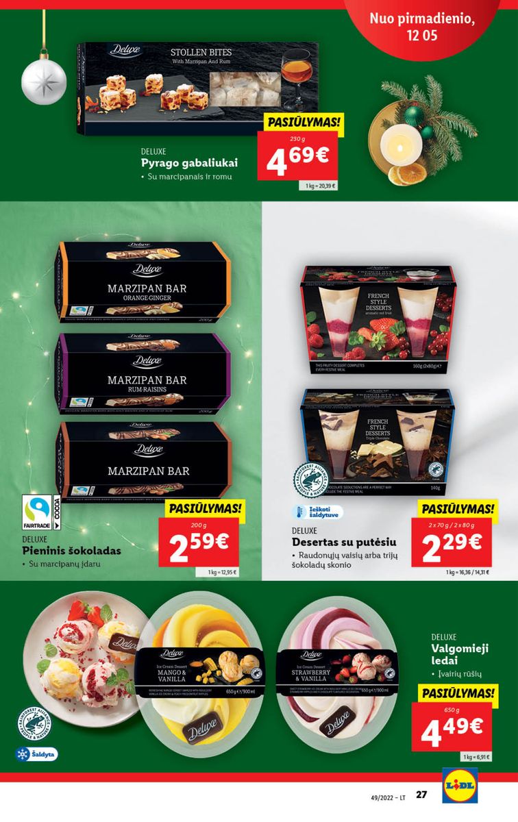 Naujausias LIDL kaininis katalogas 2022.12.05 - 2022.12.11