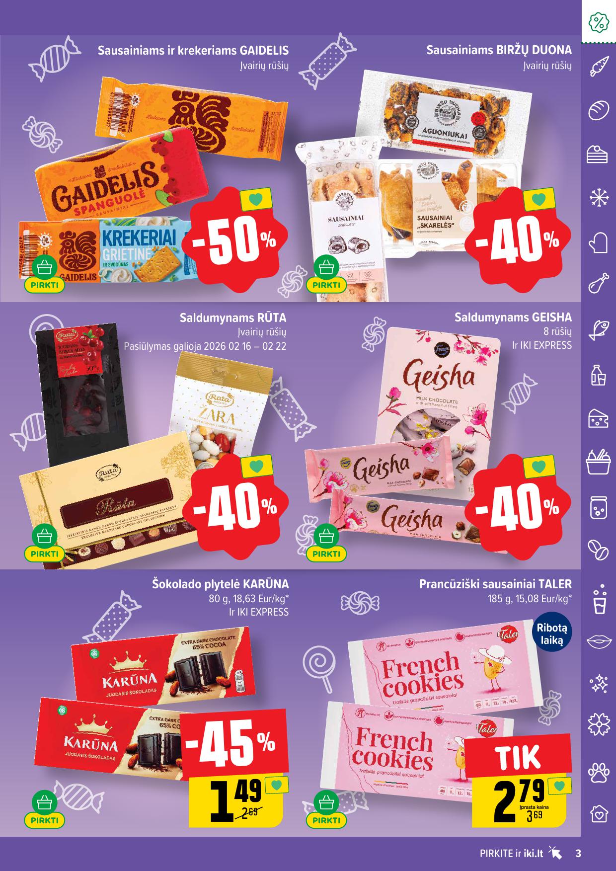 Naujausias IKI kaininis katalogas 2026.02.16 - 2026.02.22