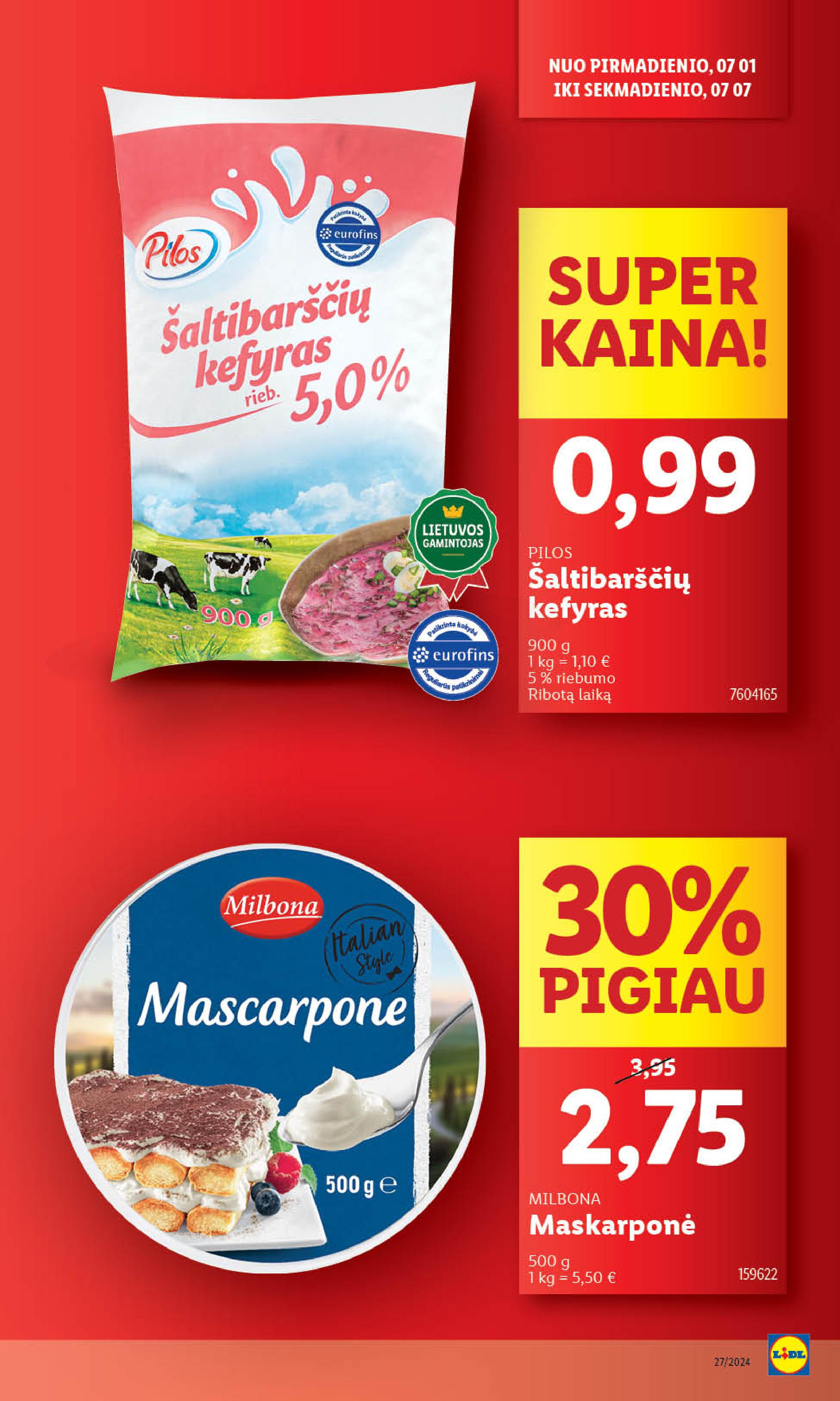 Naujausias LIDL kaininis katalogas 2024.07.01 - 2024.07.07