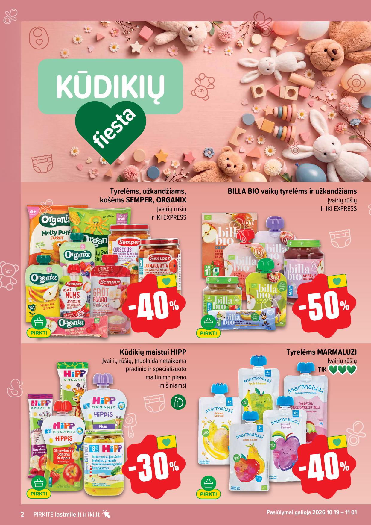 Naujausias IKI kaininis katalogas 2026.10.19 - 2026.10.25