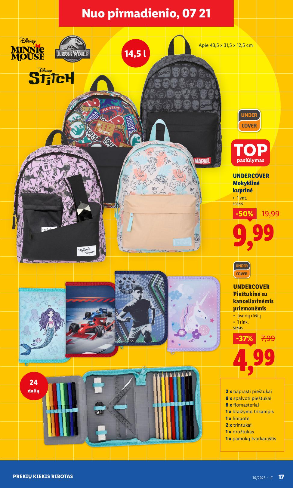 LIDL ne maisto prekių leidinys 2025.07.21 - 2025.07.27