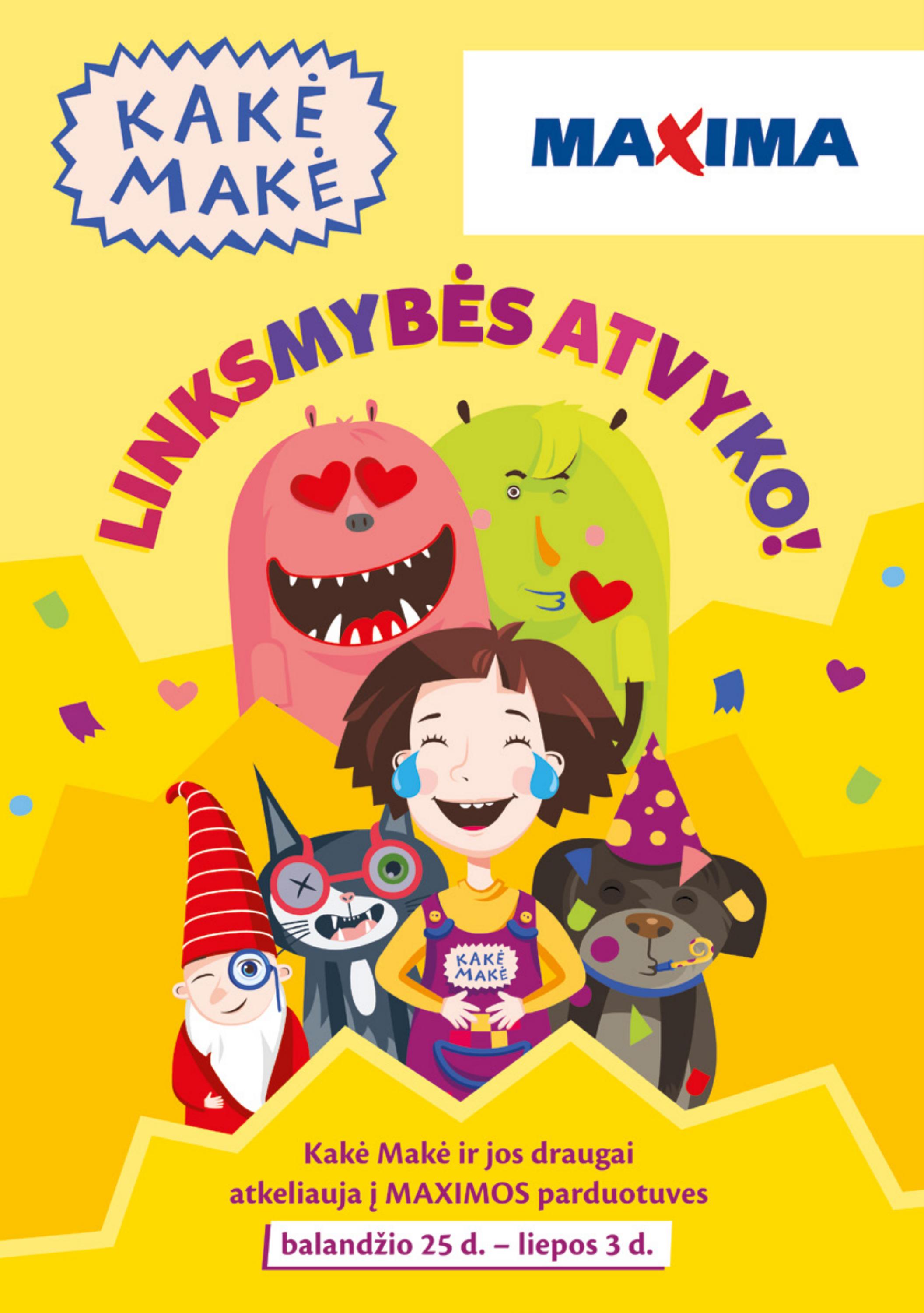 MAXIMA skrajuė "LINKSMYBĖS ATVYKO!"