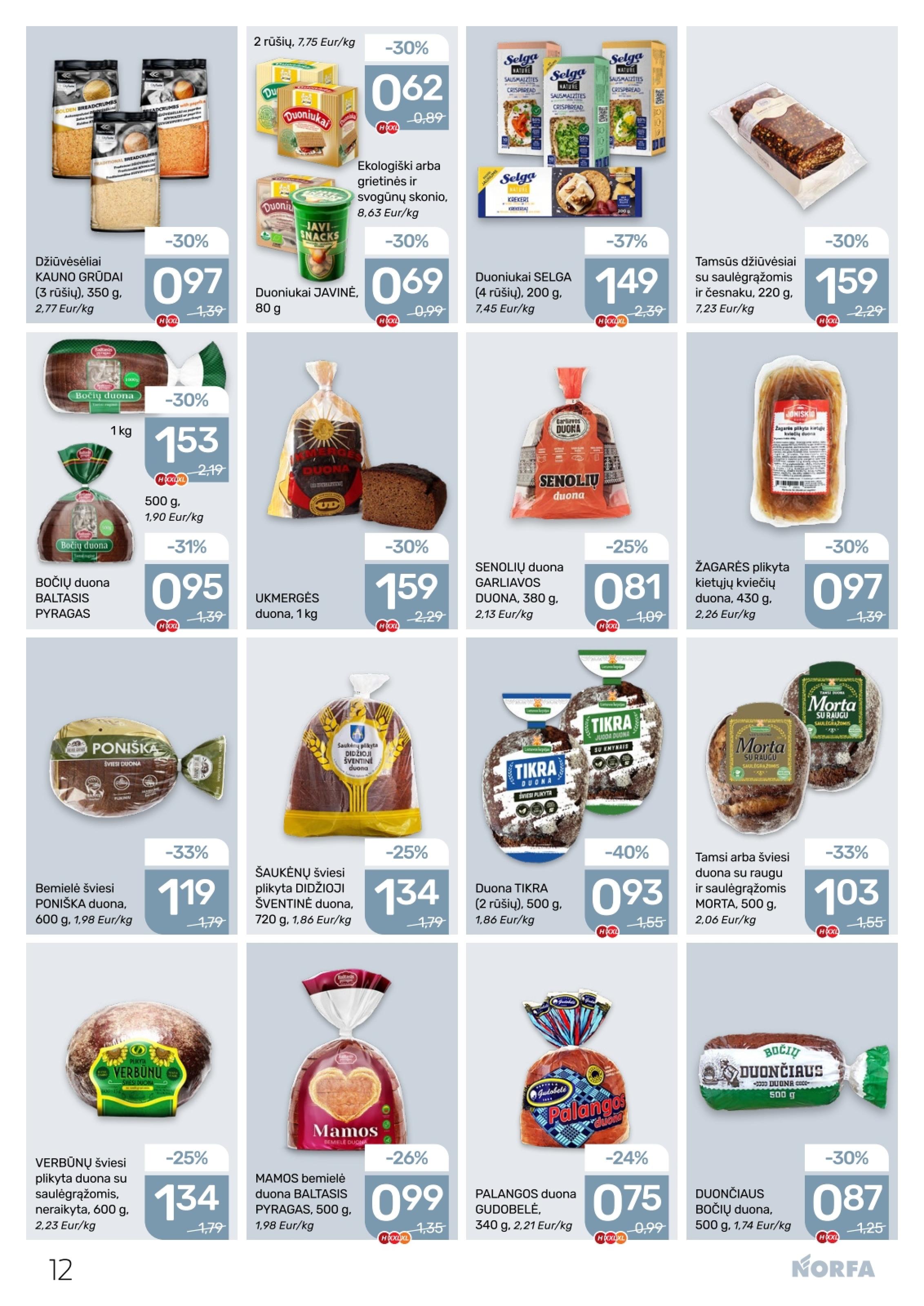 Naujausias NORFA kaininis katalogas 2026.04.02 - 2026.04.15
