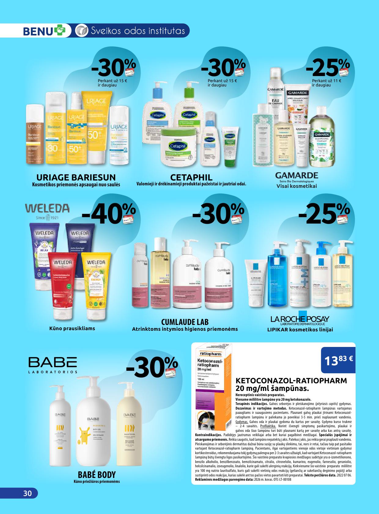 BENU vaistinės akcijų ir nuolaidų leidinys 2026.04.01 - 2026.04.30