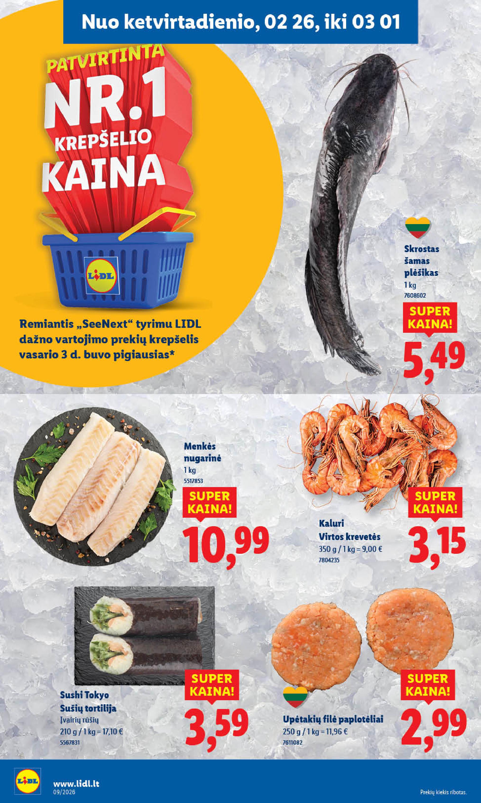 Naujausias LIDL kaininis katalogas 2026.02.23 - 2026.03.01