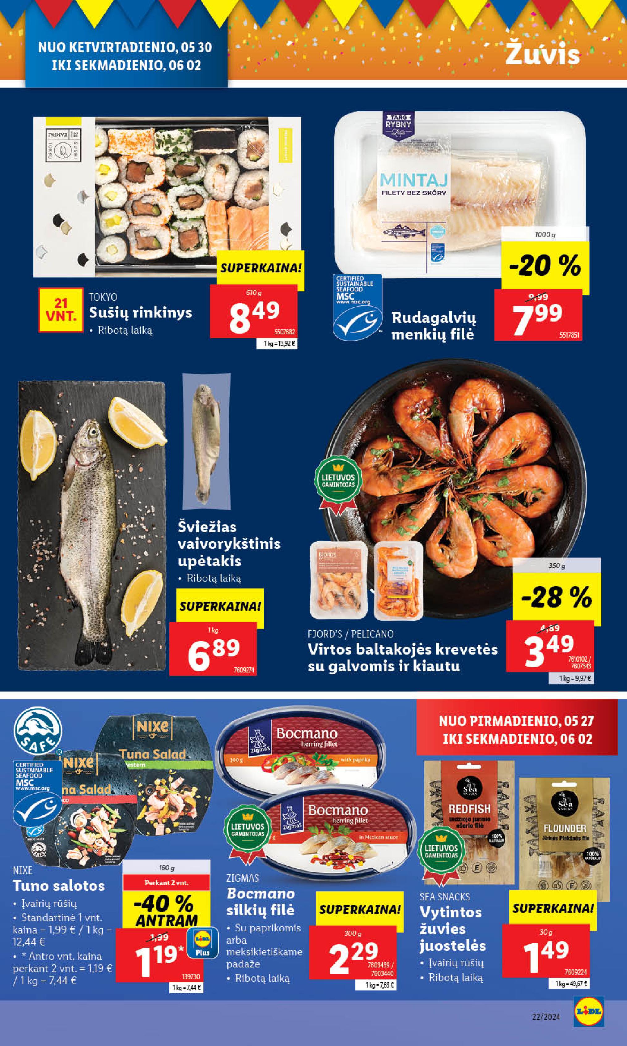 Naujausias LIDL kaininis katalogas 2024.05.27 - 2024.06.02
