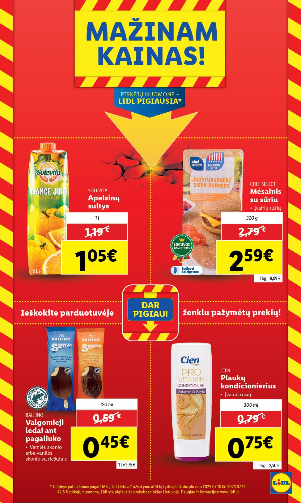 Naujausias LIDL kaininis katalogas 2023.07.31 - 2023.08.06