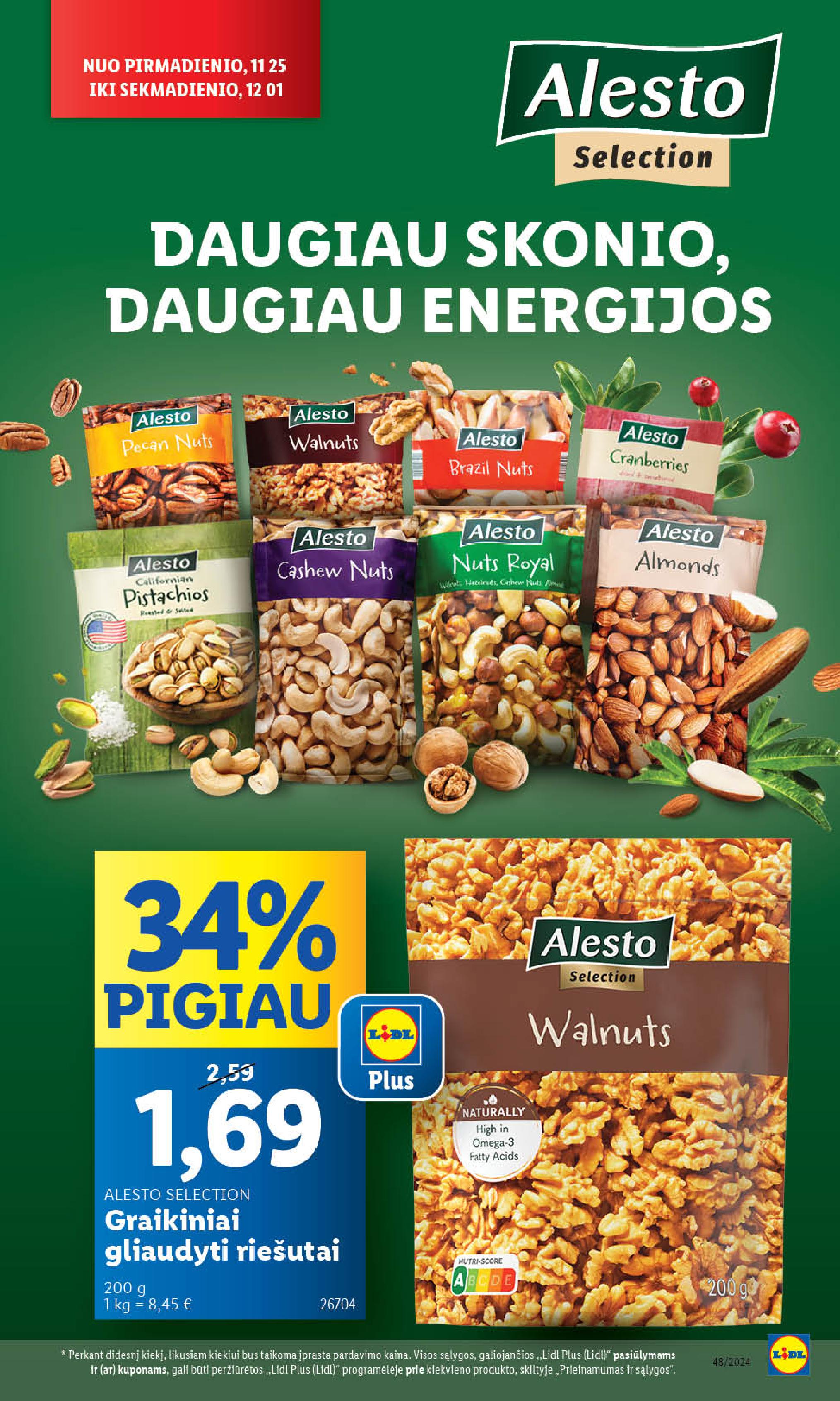 Naujausias LIDL kaininis katalogas 2024.11.25 - 2024.12.01