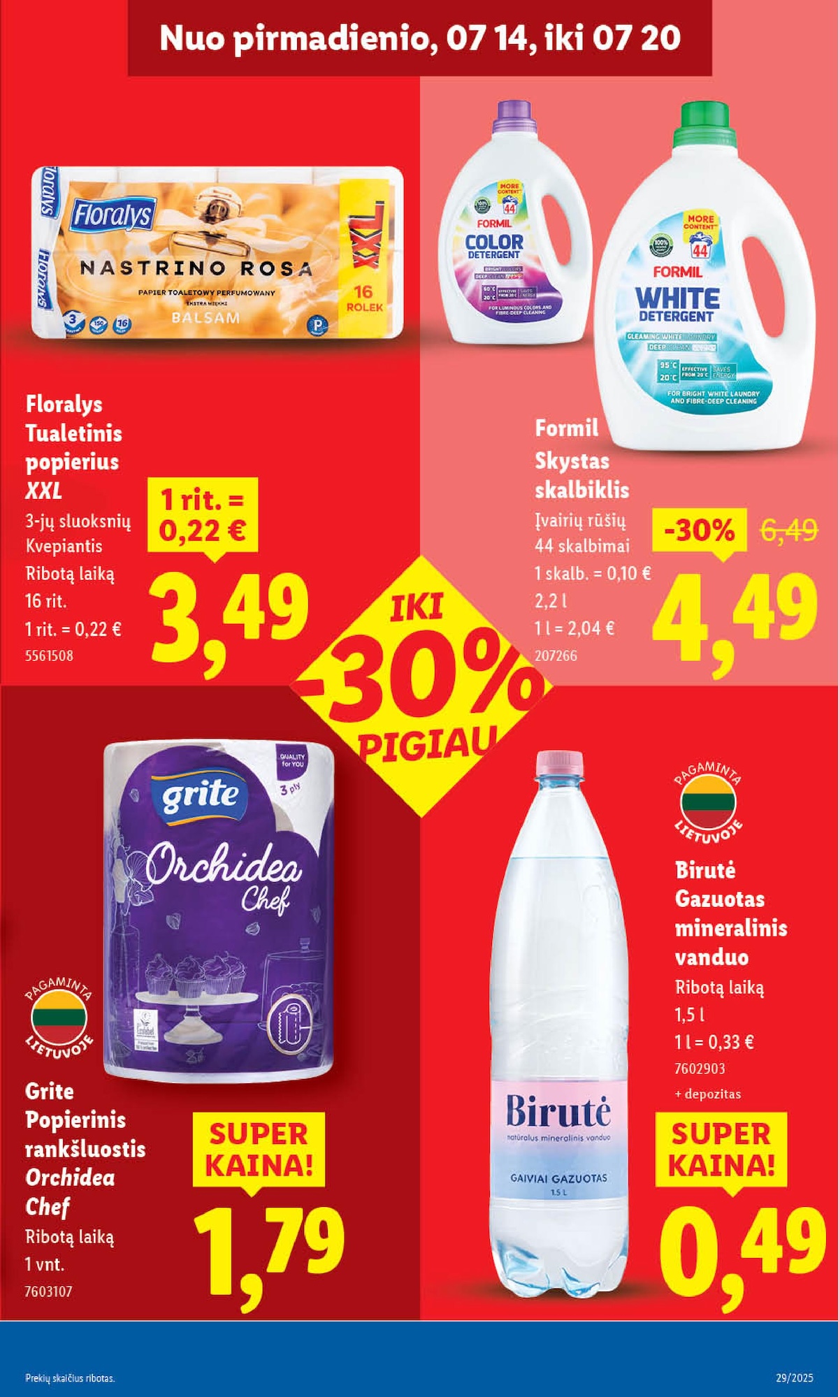 Naujausias LIDL kaininis katalogas 2025.07.14 - 2025.07.20