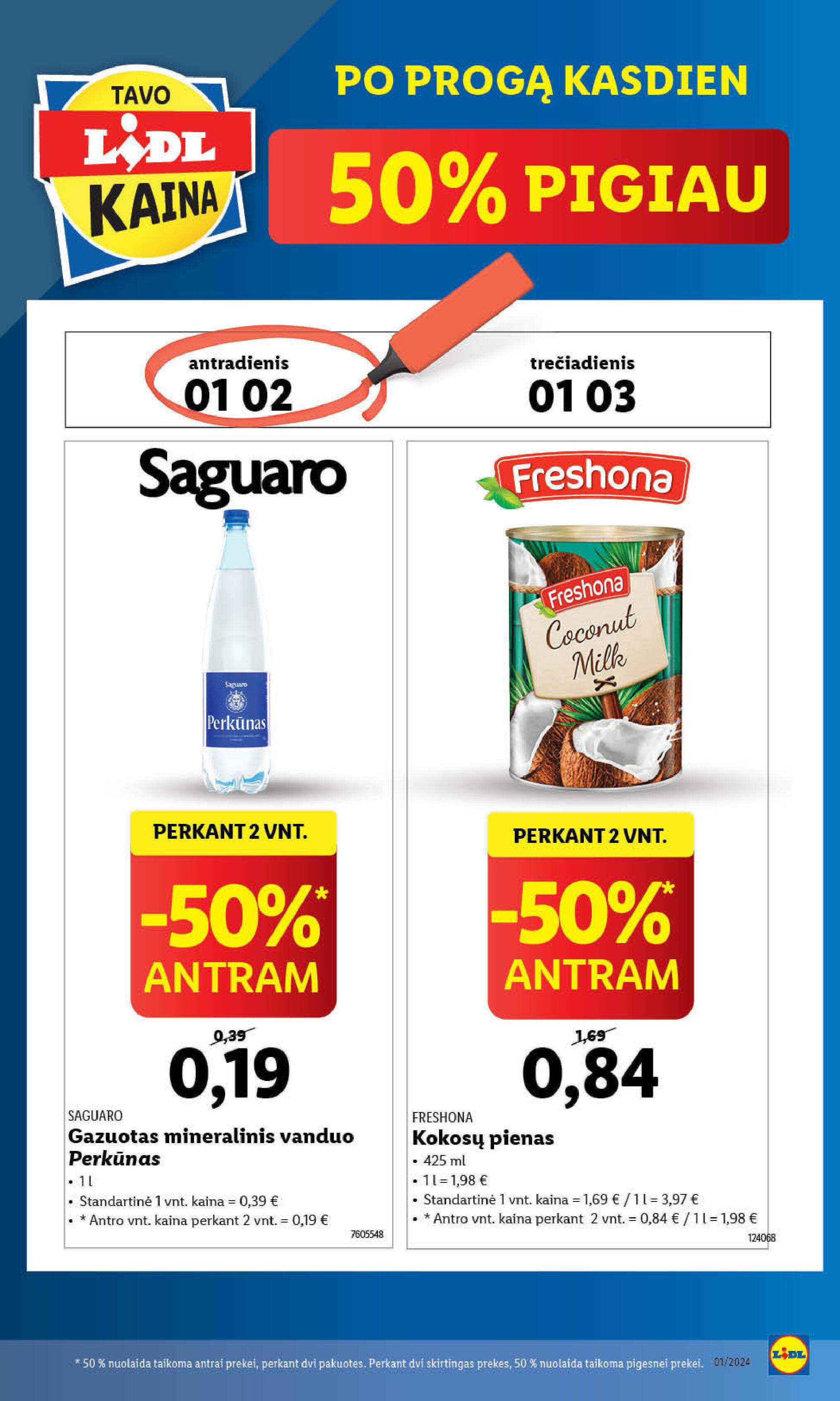 Naujausias LIDL kaininis katalogas 2024.01.02 - 2024.01.07