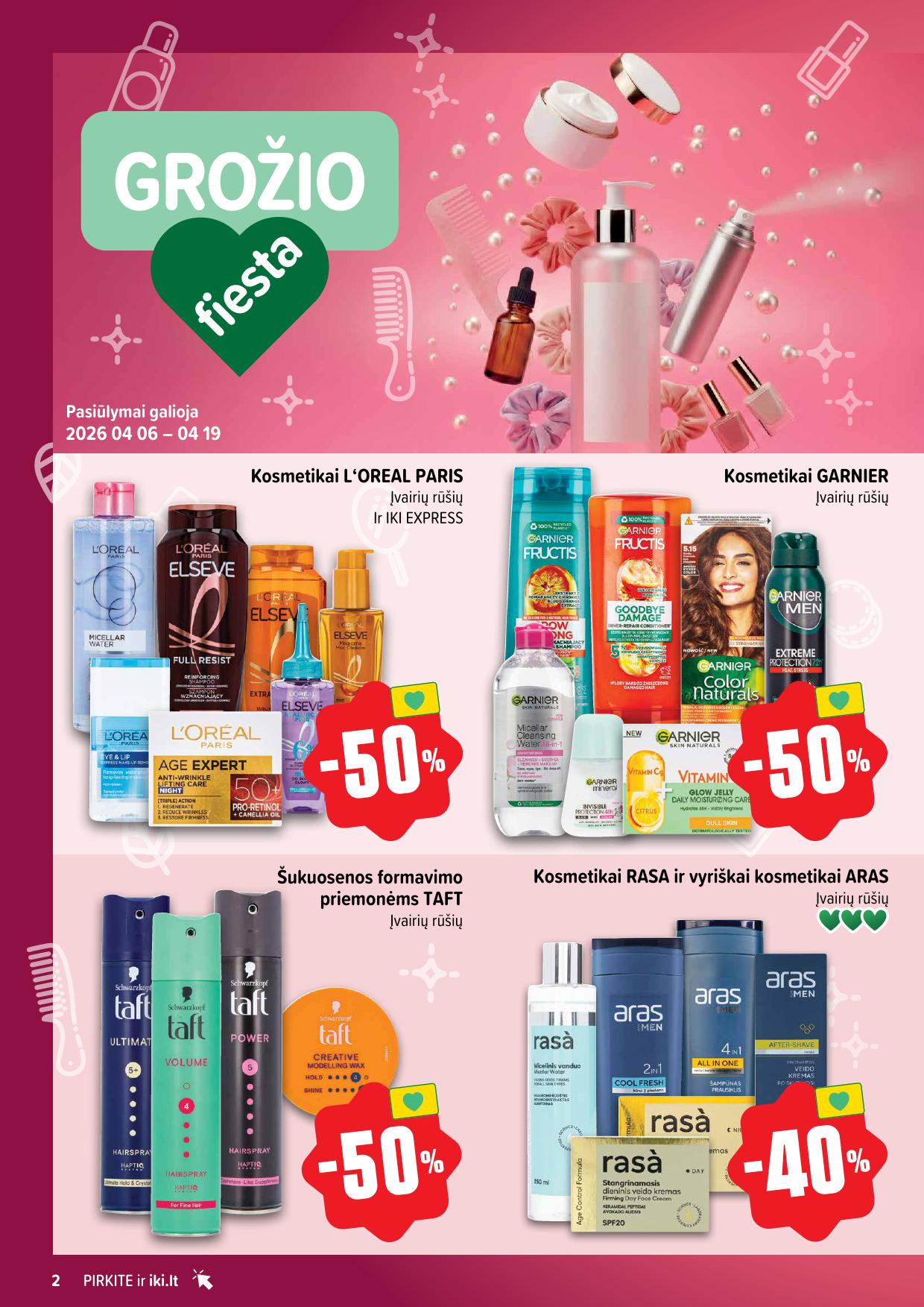 IKI nuolaidų katalogas "Grožio fiesta"