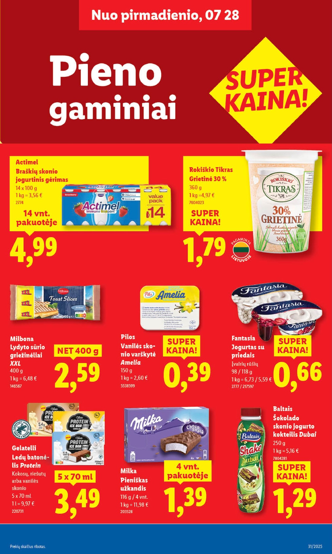 Naujausias LIDL kaininis katalogas 2025.07.28 - 2025.08.03