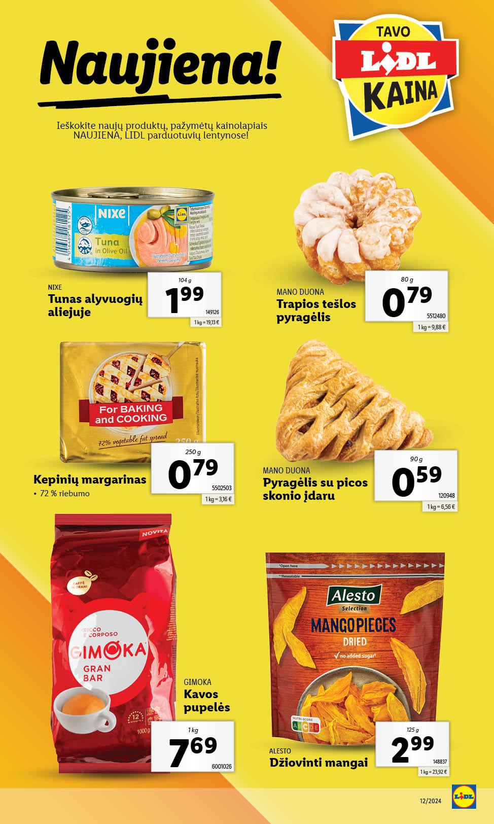Naujausias LIDL kaininis katalogas 2024.03.18 - 2024.03.24