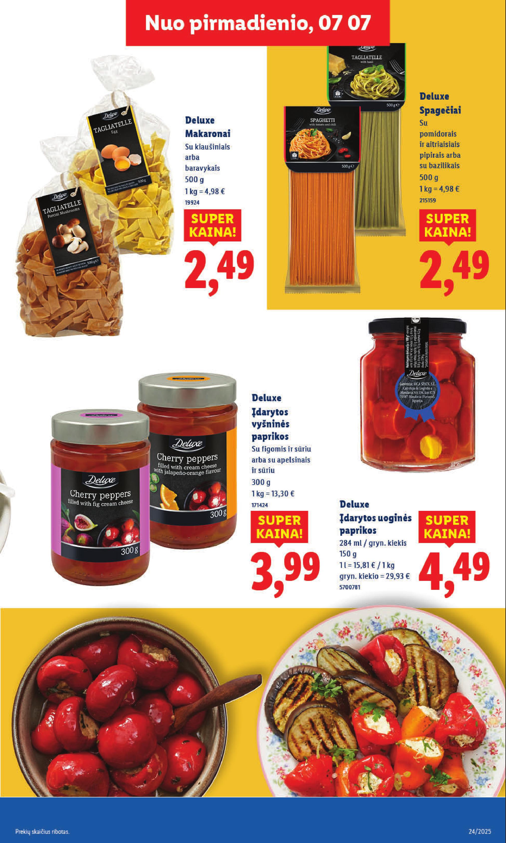LIDL akcijų ir nuolaidų leidinys 2025.07.07 - 2025.07.13
