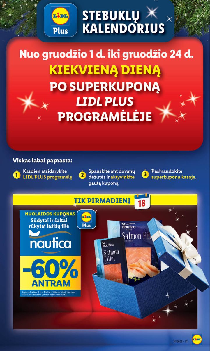 Naujausias LIDL kaininis katalogas 2023.12.18 - 2023.12.24