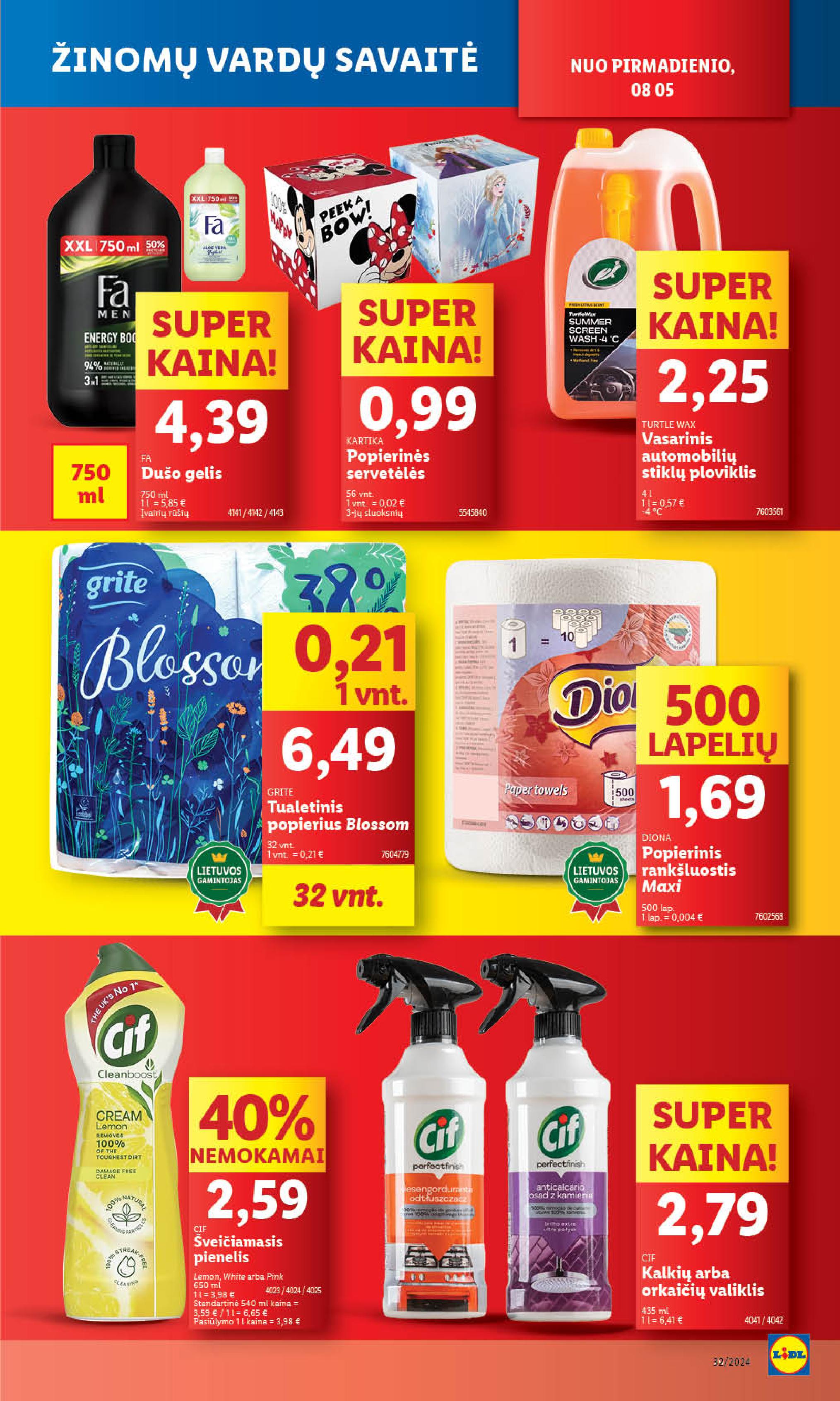 Naujausias LIDL kaininis katalogas 2024.08.05 - 2024.08.11