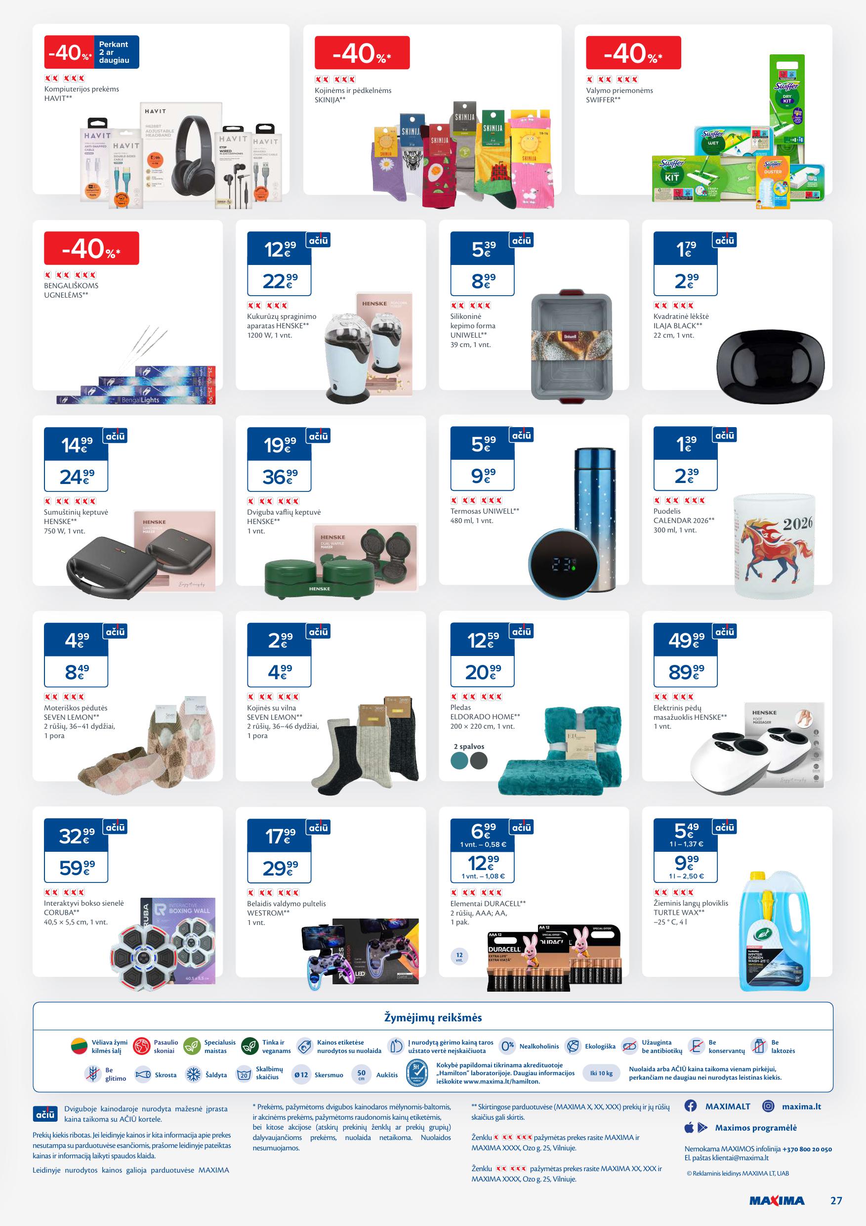 Naujausias MAXIMA kaininis katalogas 2025.12.09 - 2025.12.15