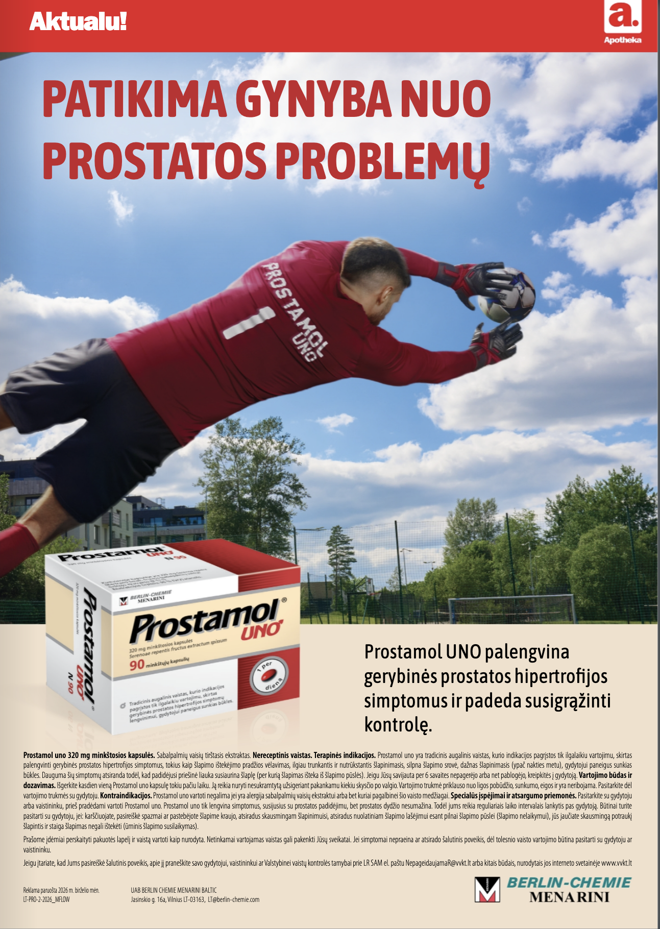 APOTHEKA vaistinės akcijų ir nuolaidų leidinys 2026.09.01 - 2026.09.30