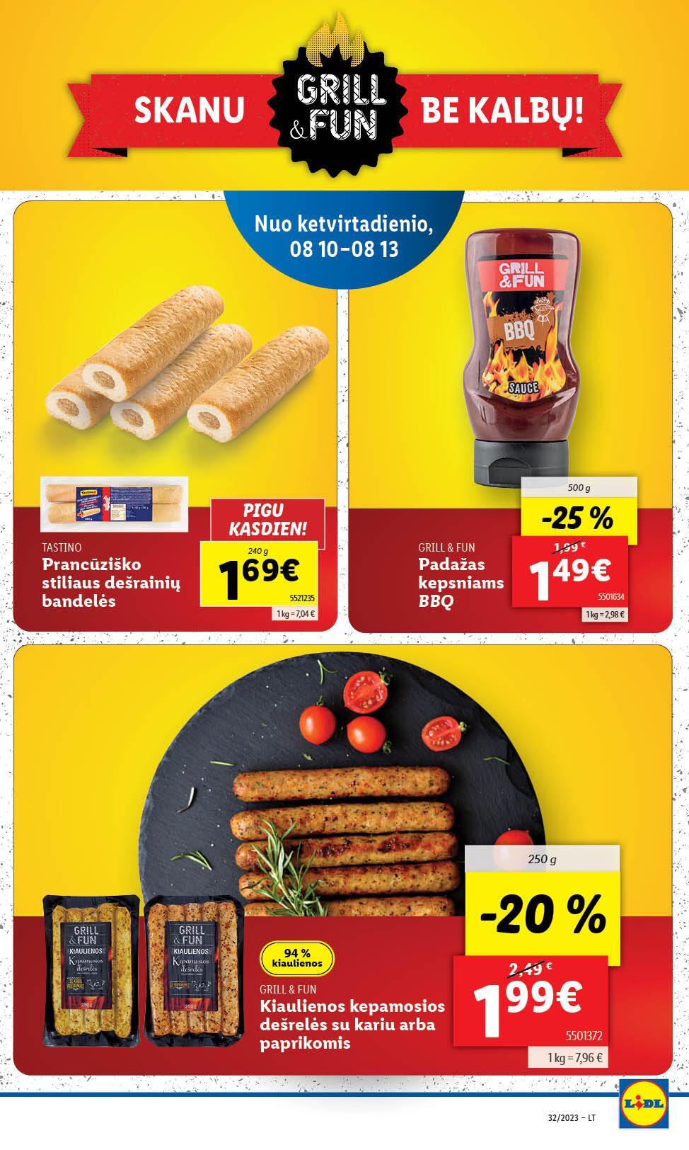 Naujausias LIDL kaininis katalogas 2023.08.07 - 2023.08.13