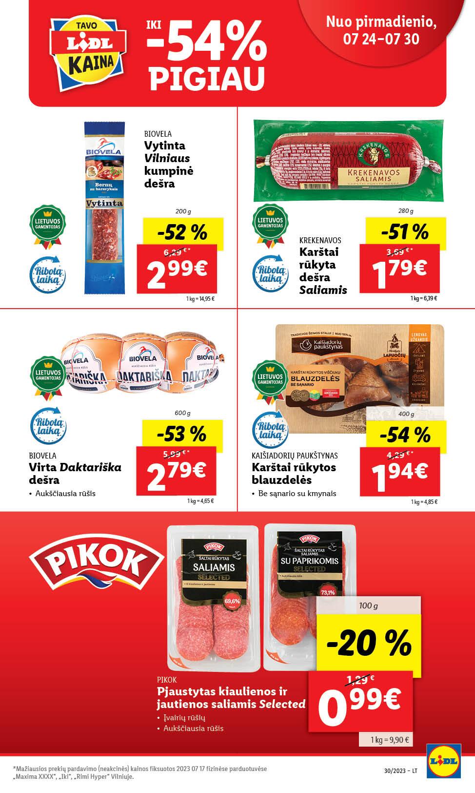 Naujausias LIDL kaininis katalogas 2023.07.24 - 2023.07.30
