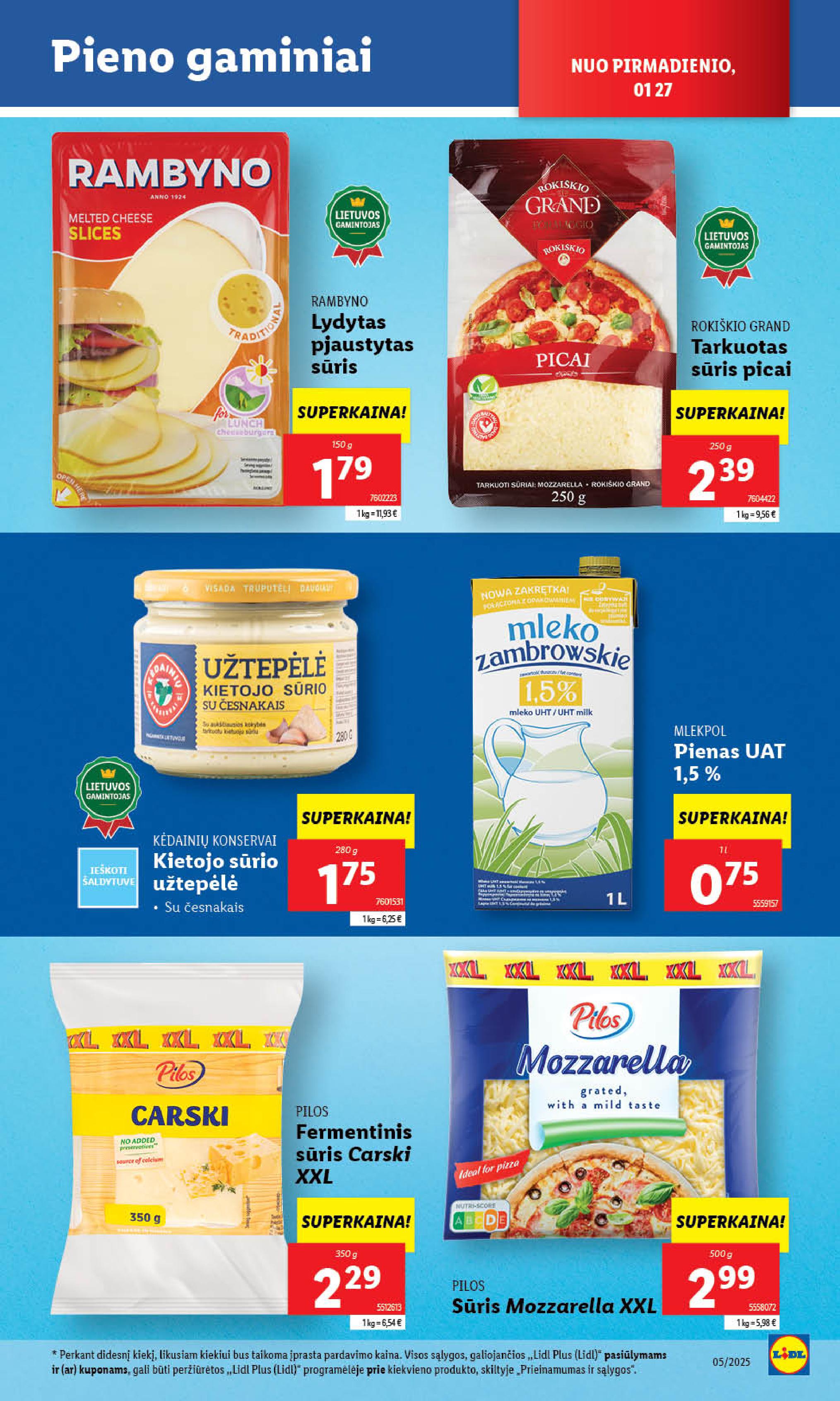 Naujausias LIDL kaininis katalogas 2025.01.27 - 2025.02.02