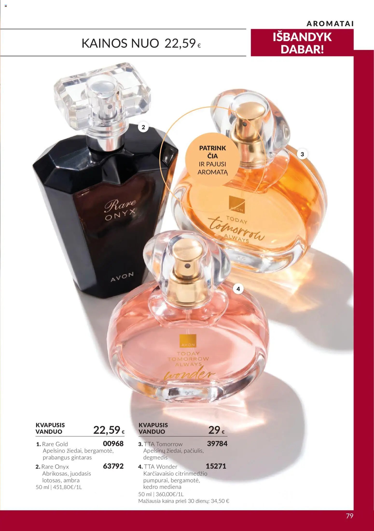 Naujas AVON katalogas galioja 2026.10.01 - 2026.10.31