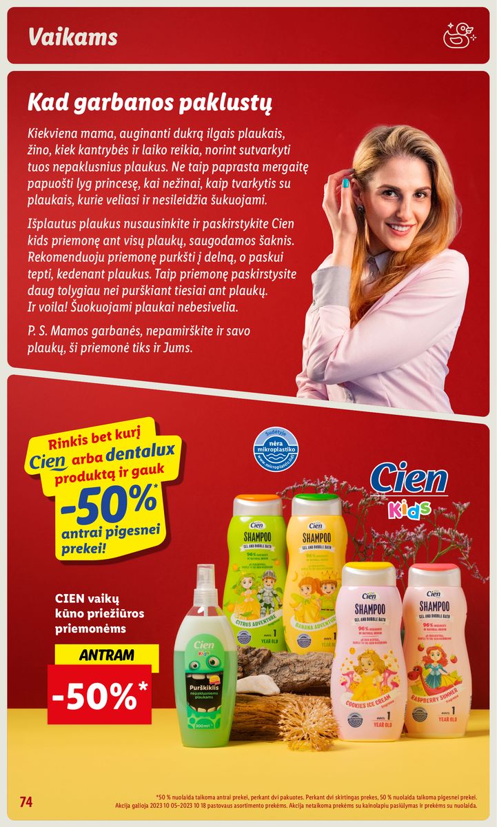 LIDL prekių katalogas "Grožio festivalis" galioja nuo 2023.10.05