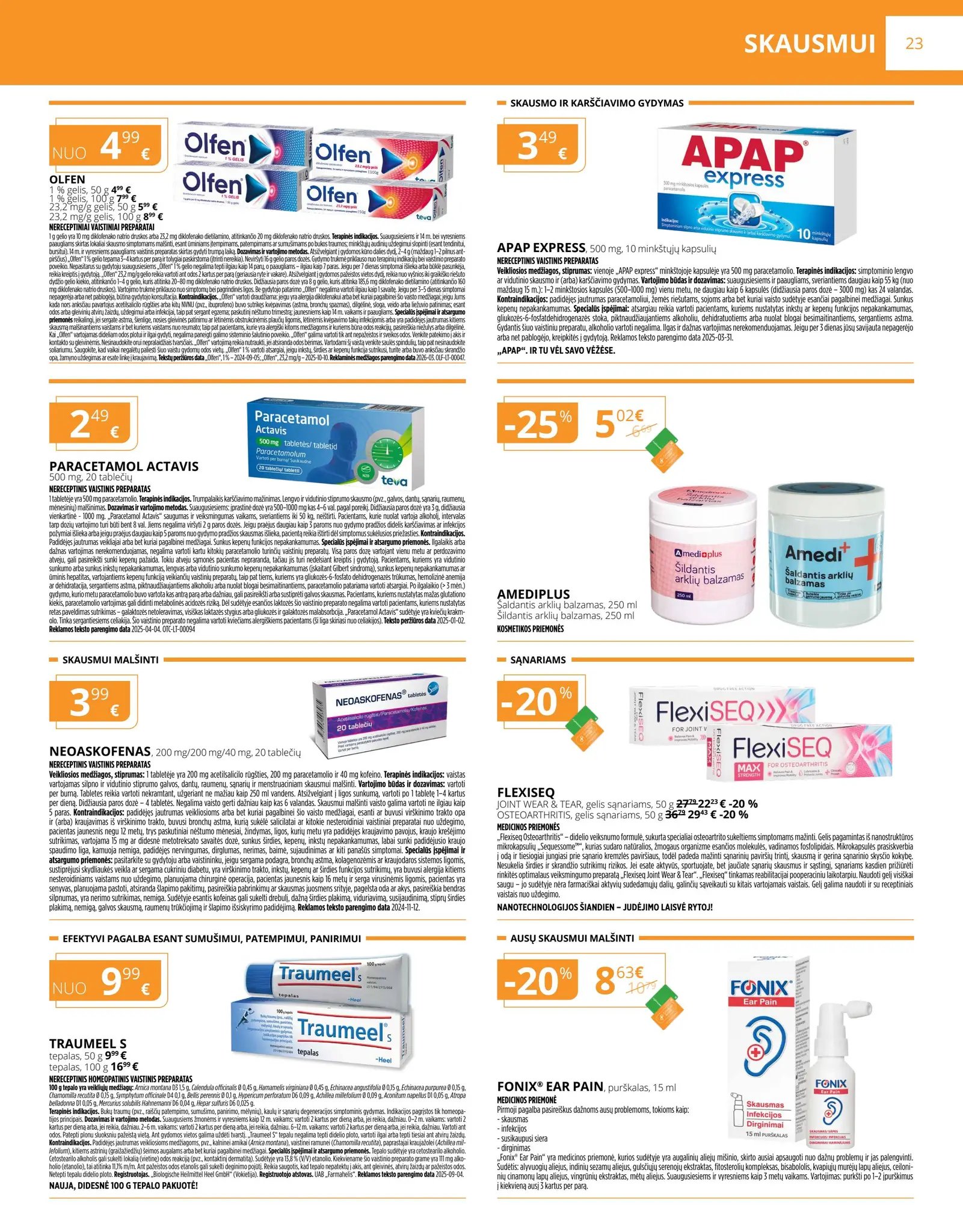 Naujas GINTARINĖS vaistinės leidinys nuo 2026.04.01 iki 2026.04.30