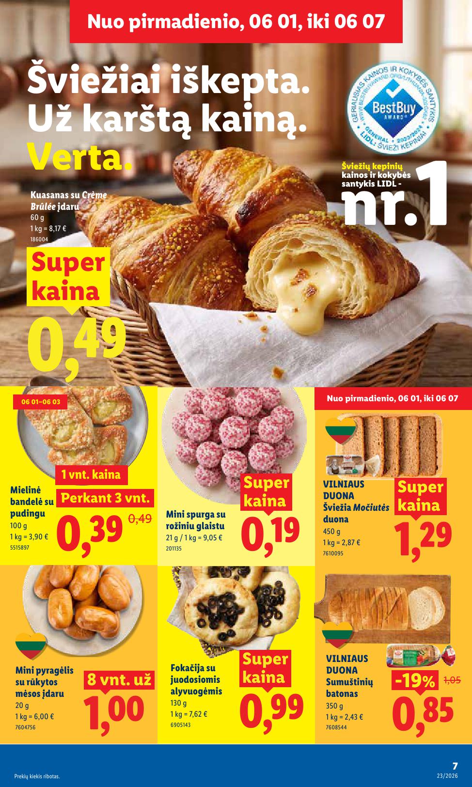 LIDL akcijų ir nuolaidų leidinys 2026.06.01 - 2026.06.07