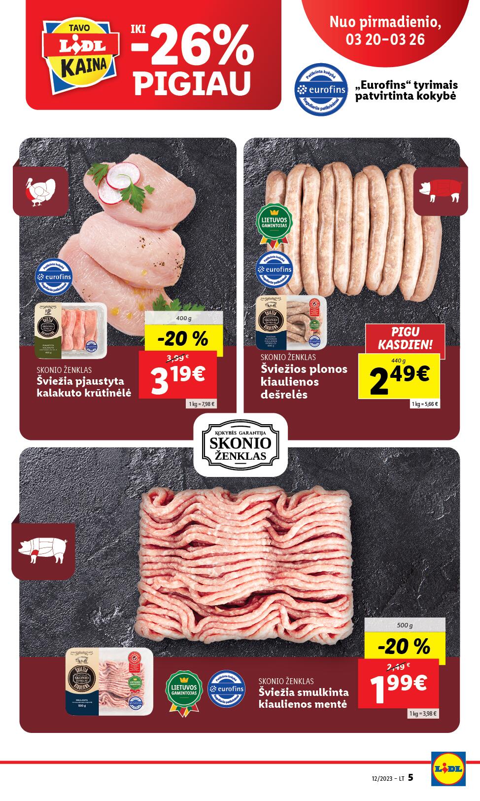 Naujausias LIDL kaininis katalogas 2023.03.20 - 2023.03.26