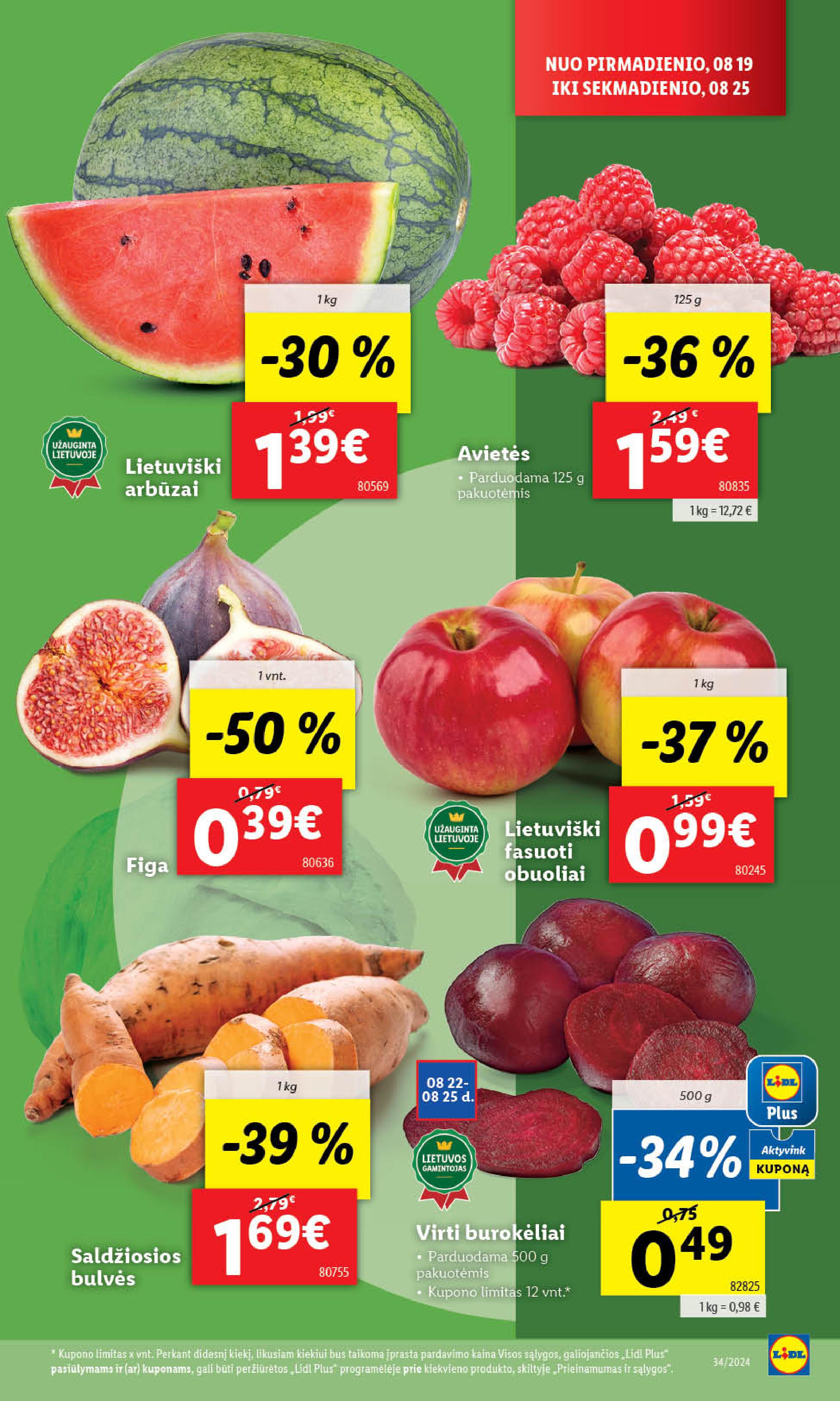 Naujausias LIDL kaininis katalogas 2024.08.19 - 2024.08.25
