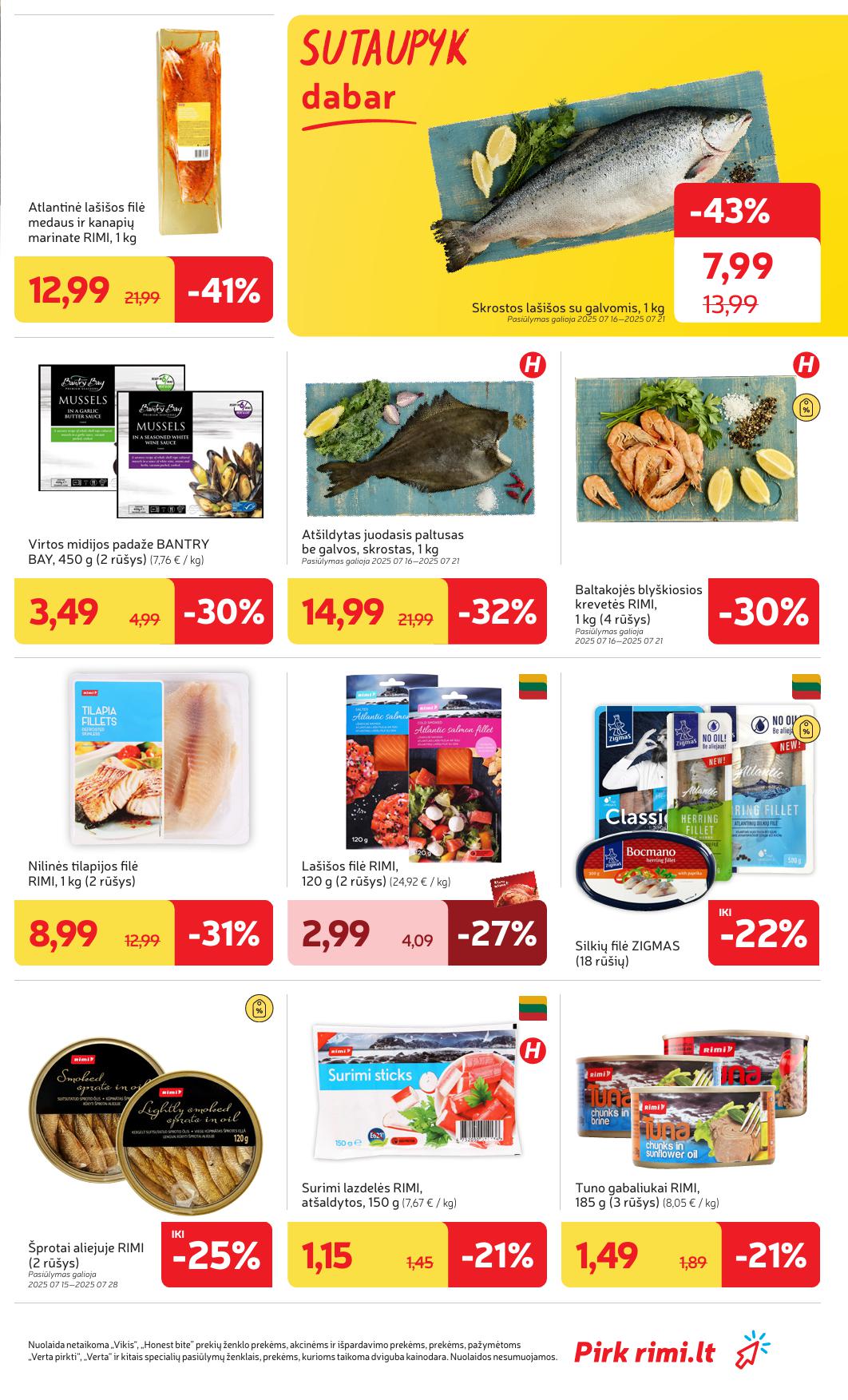 RIMI akcijų ir nuolaidų leidinys Nr.29 2025.07.15 - 2025.07.21