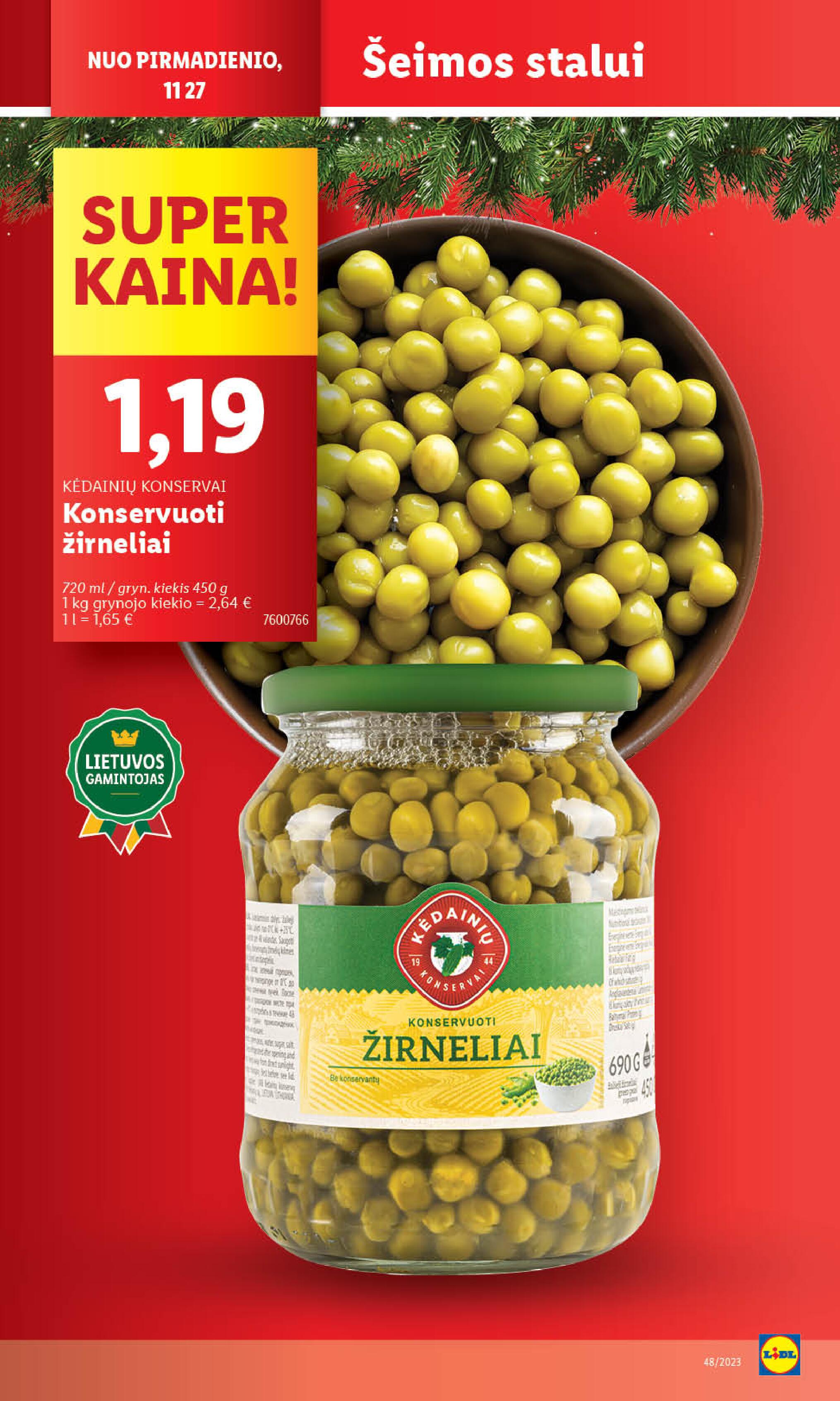 Naujausias LIDL kaininis katalogas 2023.11.27 - 2023.12.03