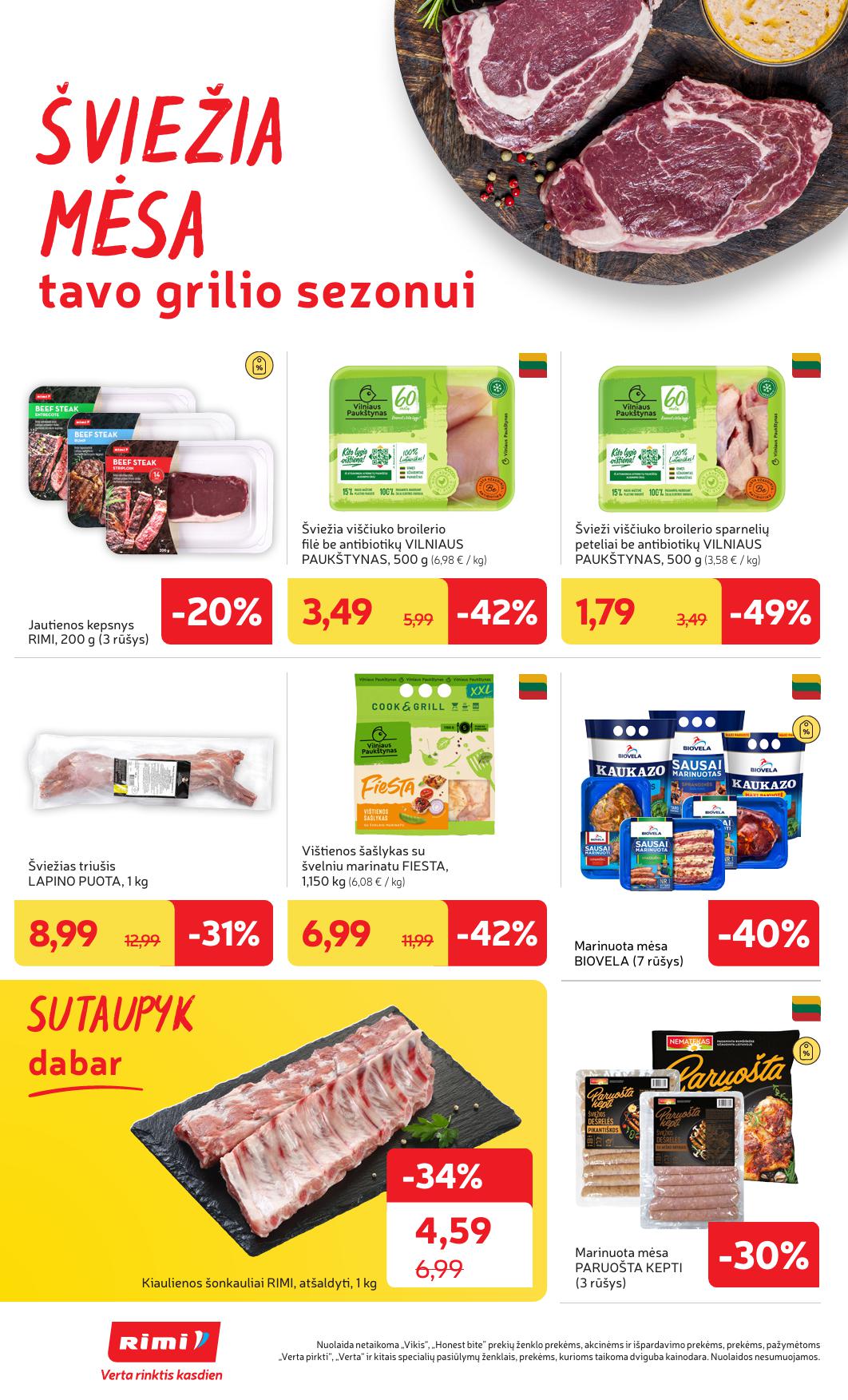 Naujausias RIMI kaininis katalogas 2025.08.12 - 2025.08.18
