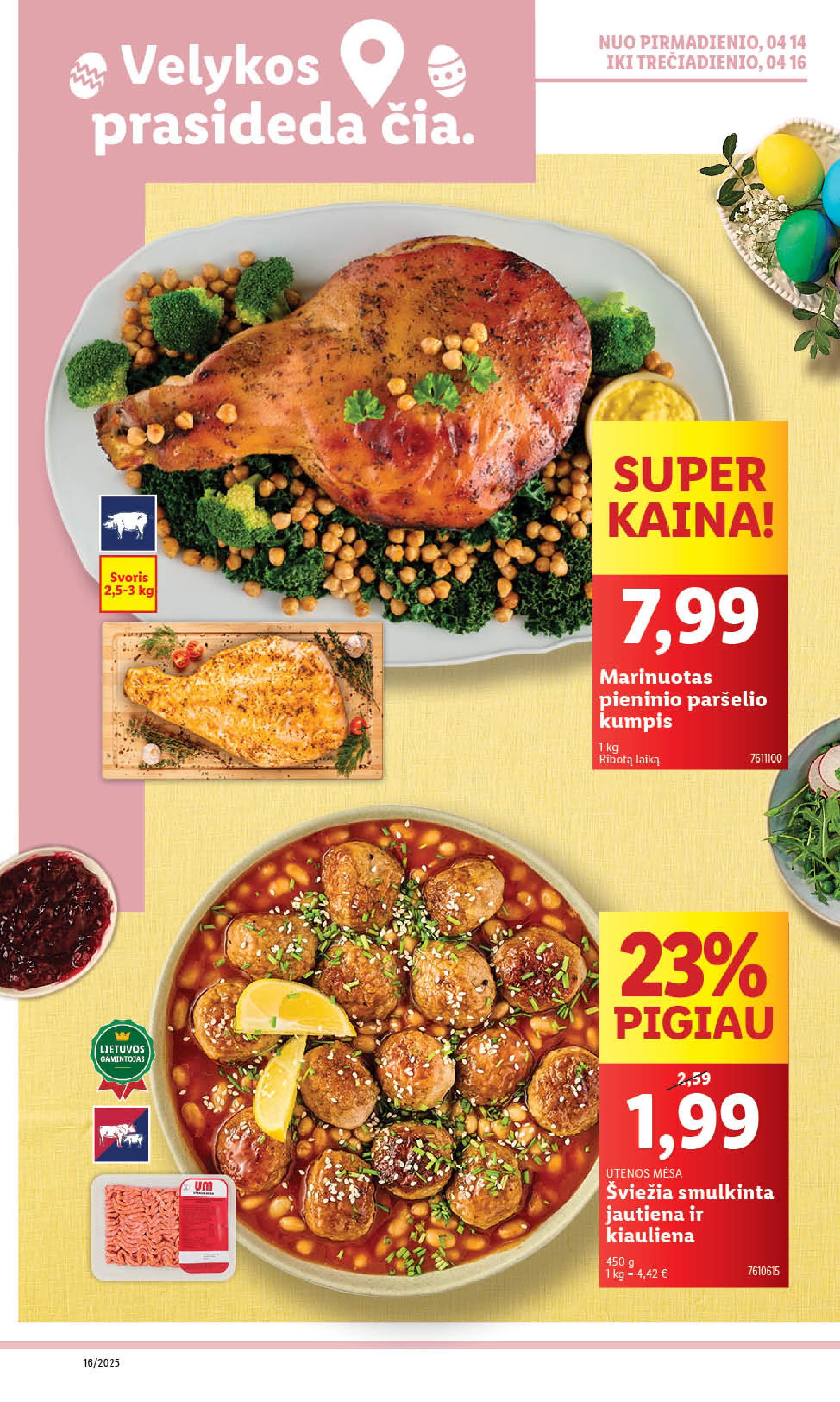 Naujausias LIDL kaininis katalogas 2025.04.14 - 2025.04.19