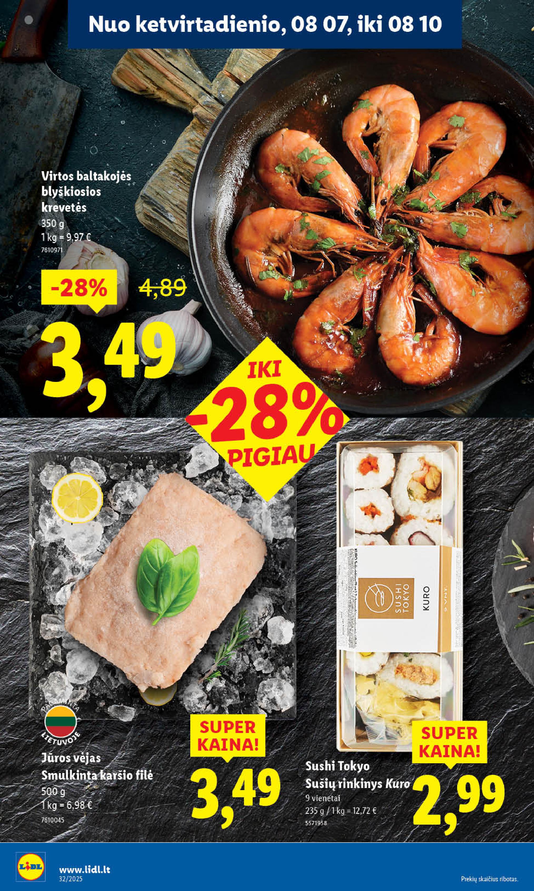 Naujausias LIDL kaininis katalogas 2025.08.04 - 2025.08.10