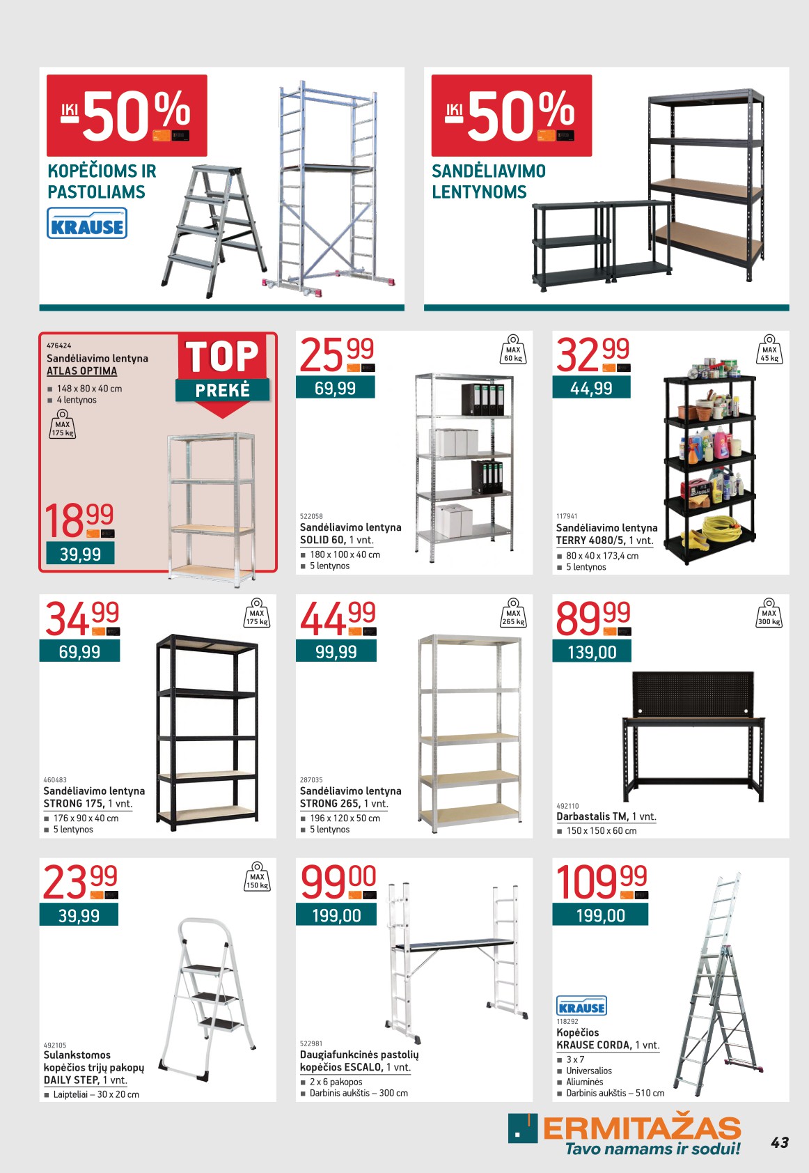 ERMITAŽAS akcijų ir nuolaidų leidinys 2026.04.01 - 2026.05.03