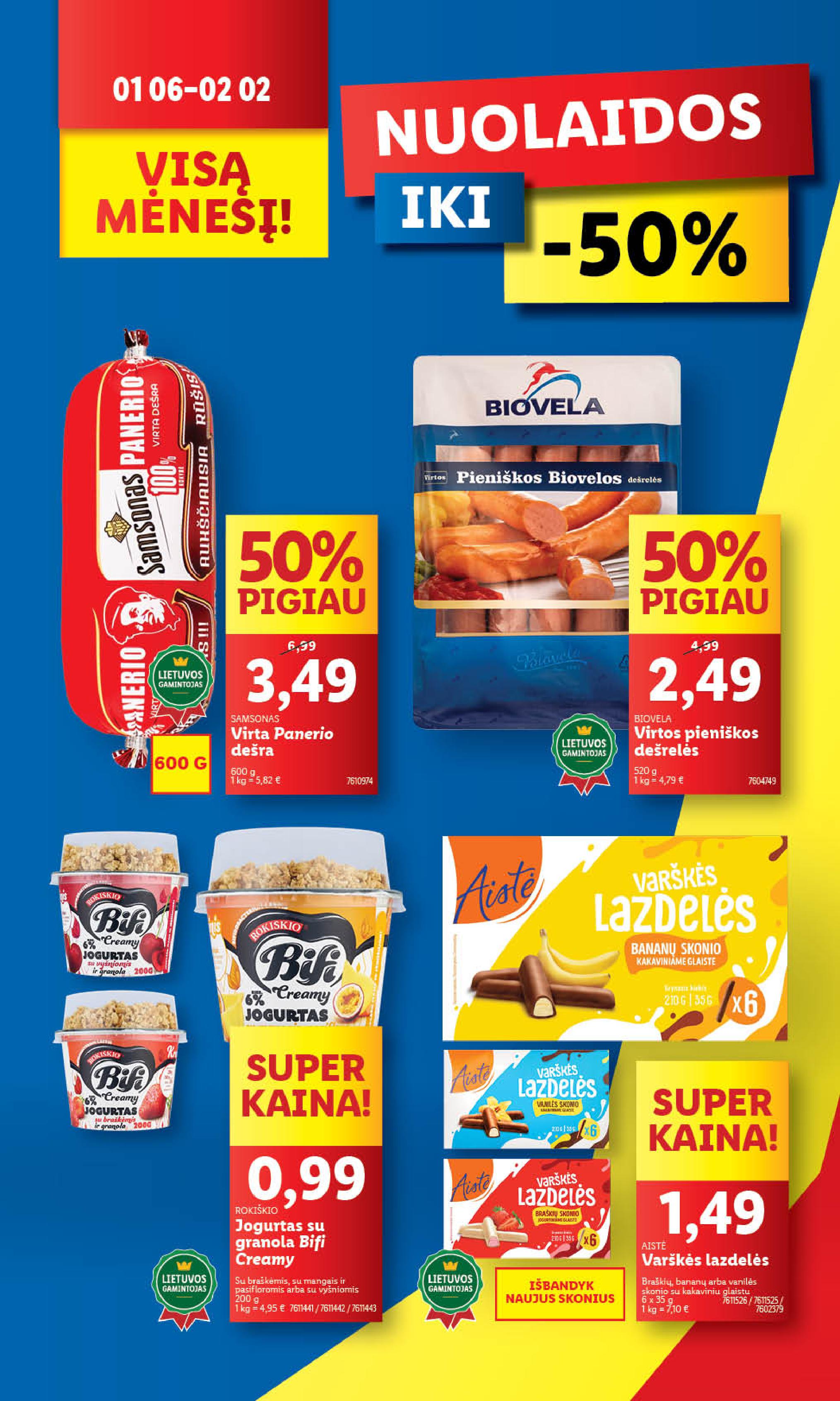 Naujausias LIDL kaininis katalogas 2025.01.20 - 2025.01.26