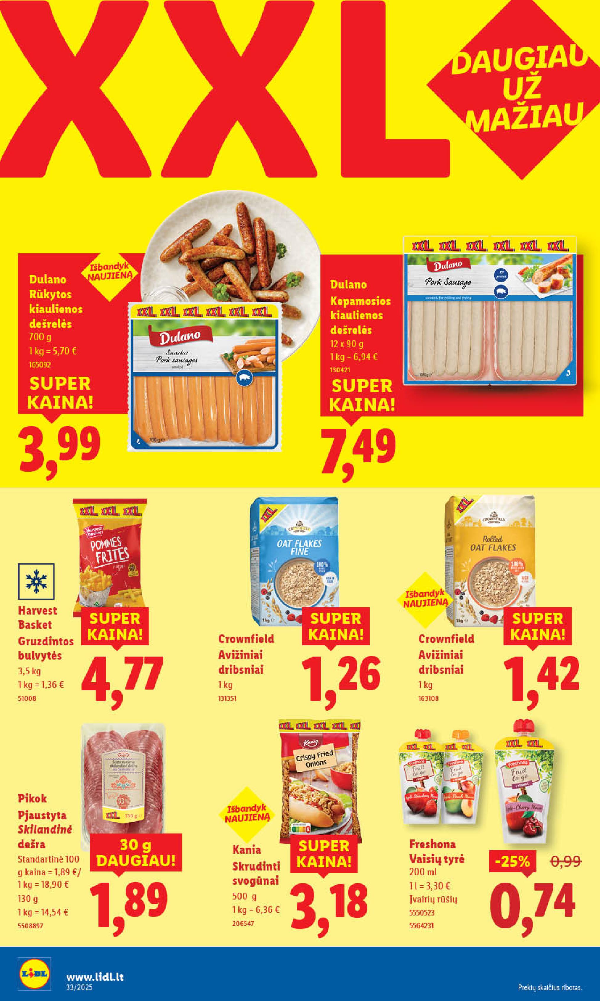 Naujausias LIDL kaininis katalogas 2025.08.11 - 2025.08.17