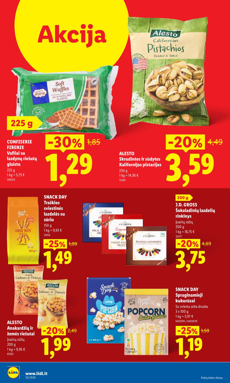 Naujausias LIDL kaininis katalogas 2026.08.10 - 2026.08.16