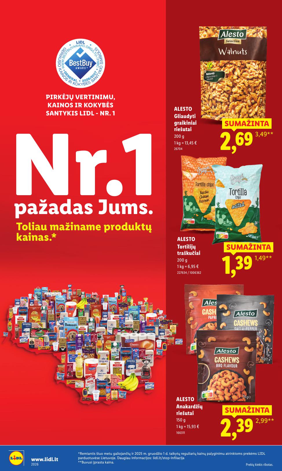 LIDL nuolaidų katalogas "Nr.1 Pažadas Jums"