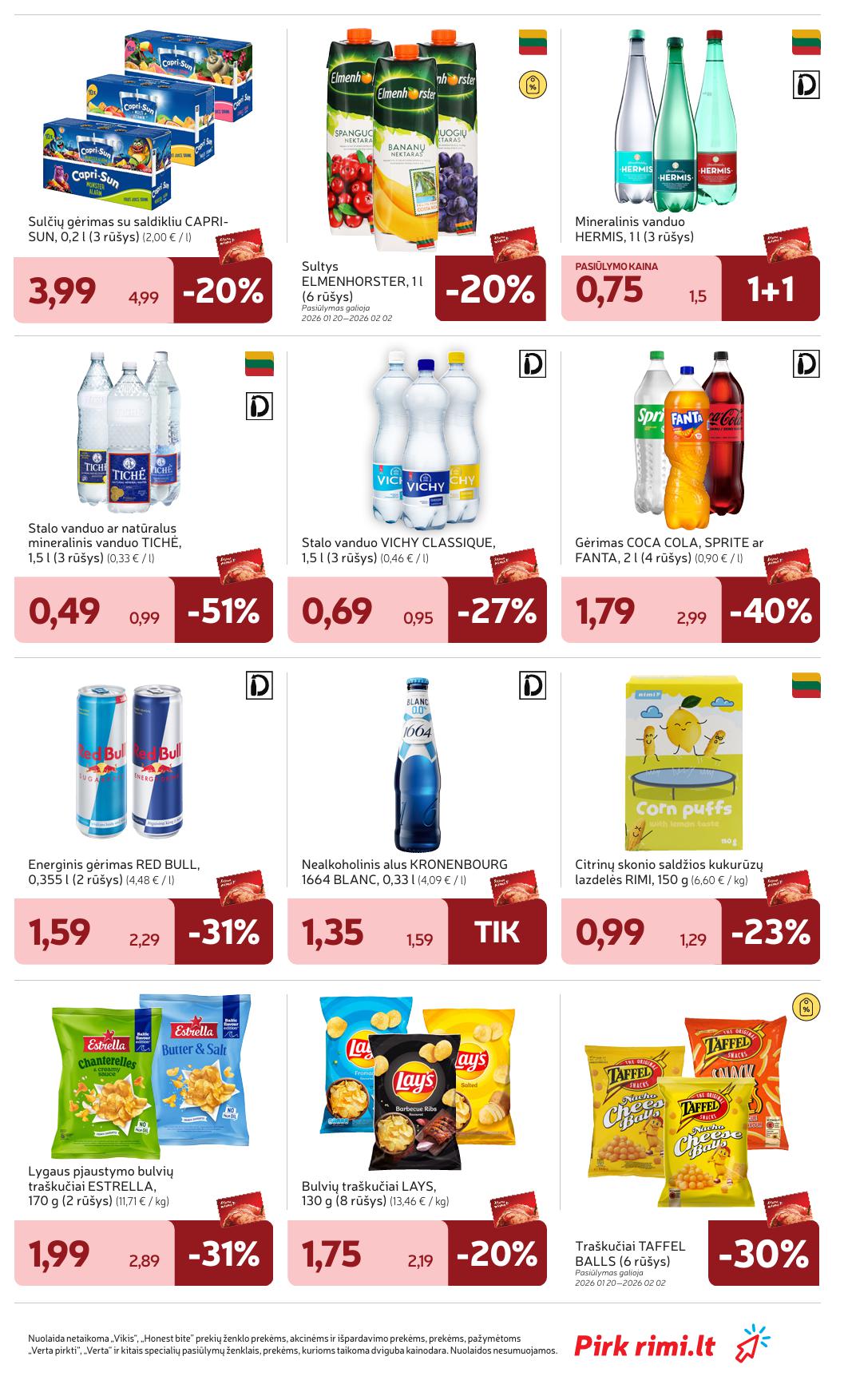 Naujausias RIMI kaininis katalogas 2026.01.27 - 2026.02.02