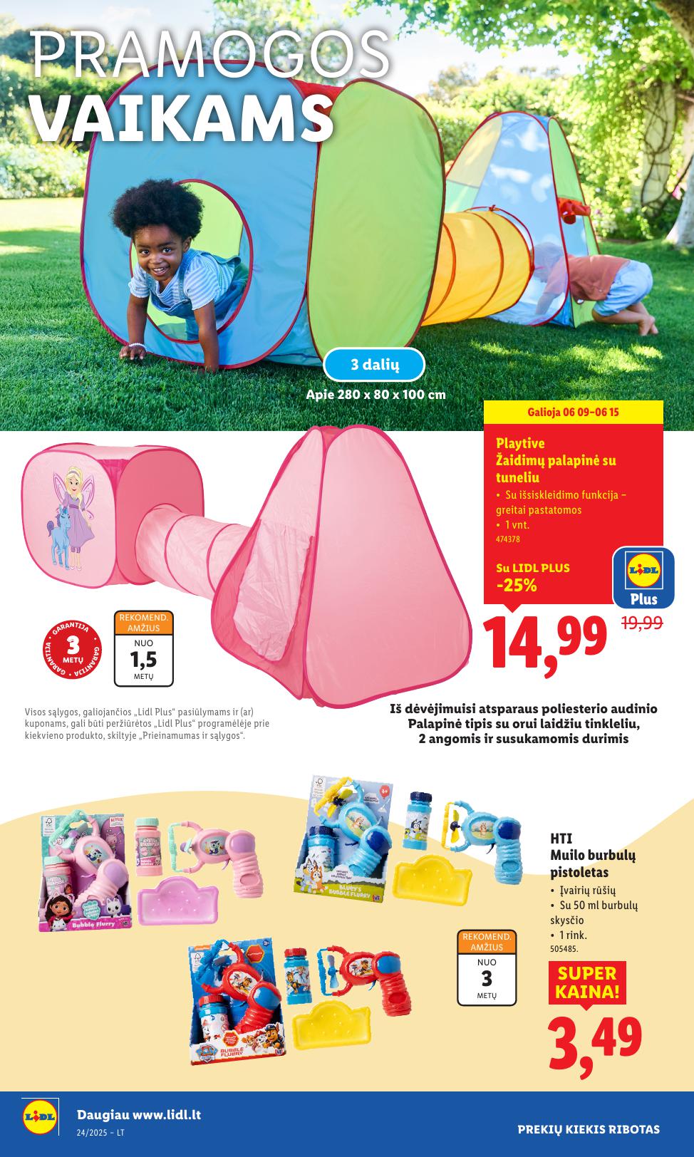 LIDL ne maisto prekių leidinys 2025.06.09 - 2025.06.15
